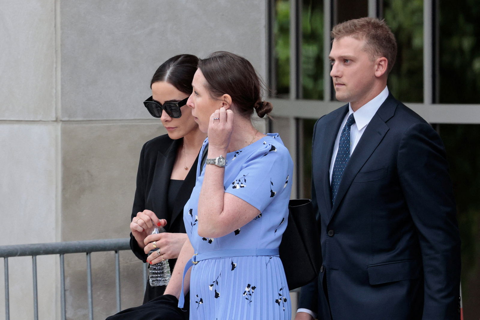 Naomi Biden, left, departs the federal court during the trial of her father, Hunter Biden, son of President Joe Biden, on criminal gun charges, in Wilmington, Delaware, June 7, 2024.