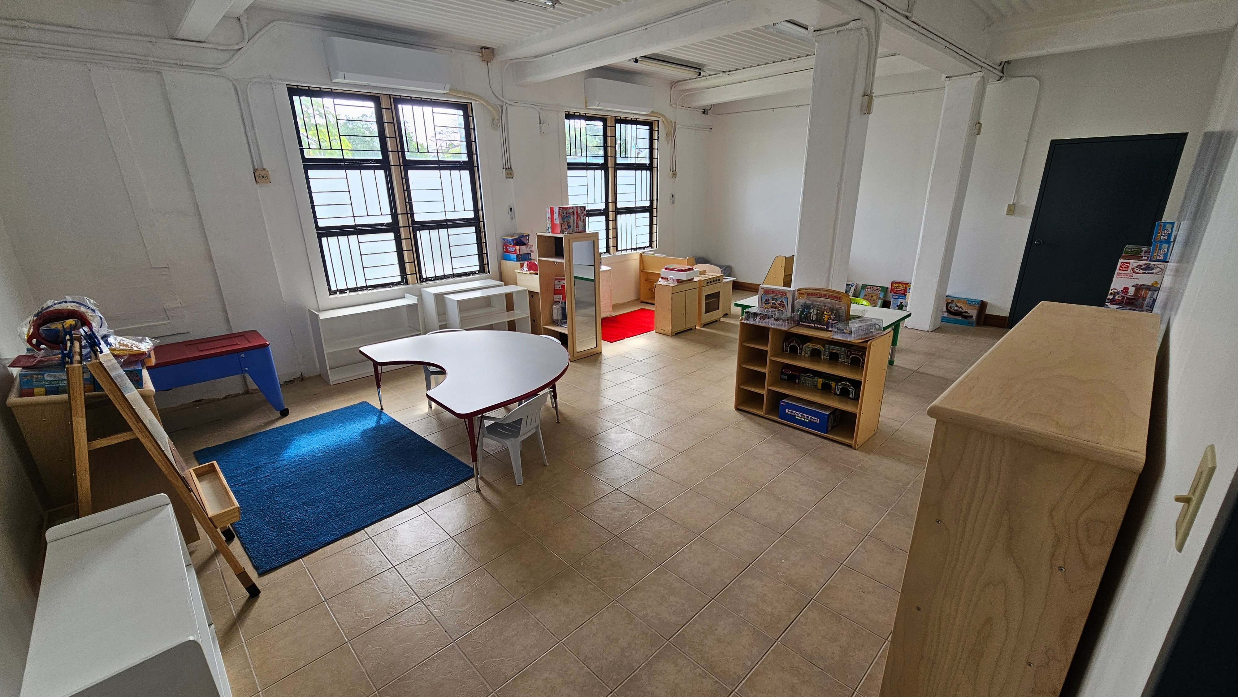 Classroom view at the new GMS in Chalan Kanoa.