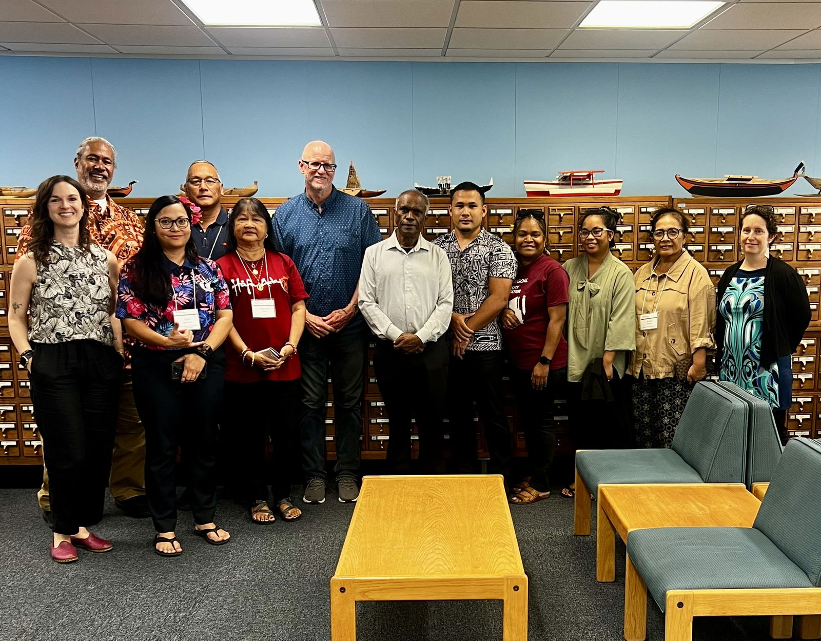 Group photo at Pacific Collection.