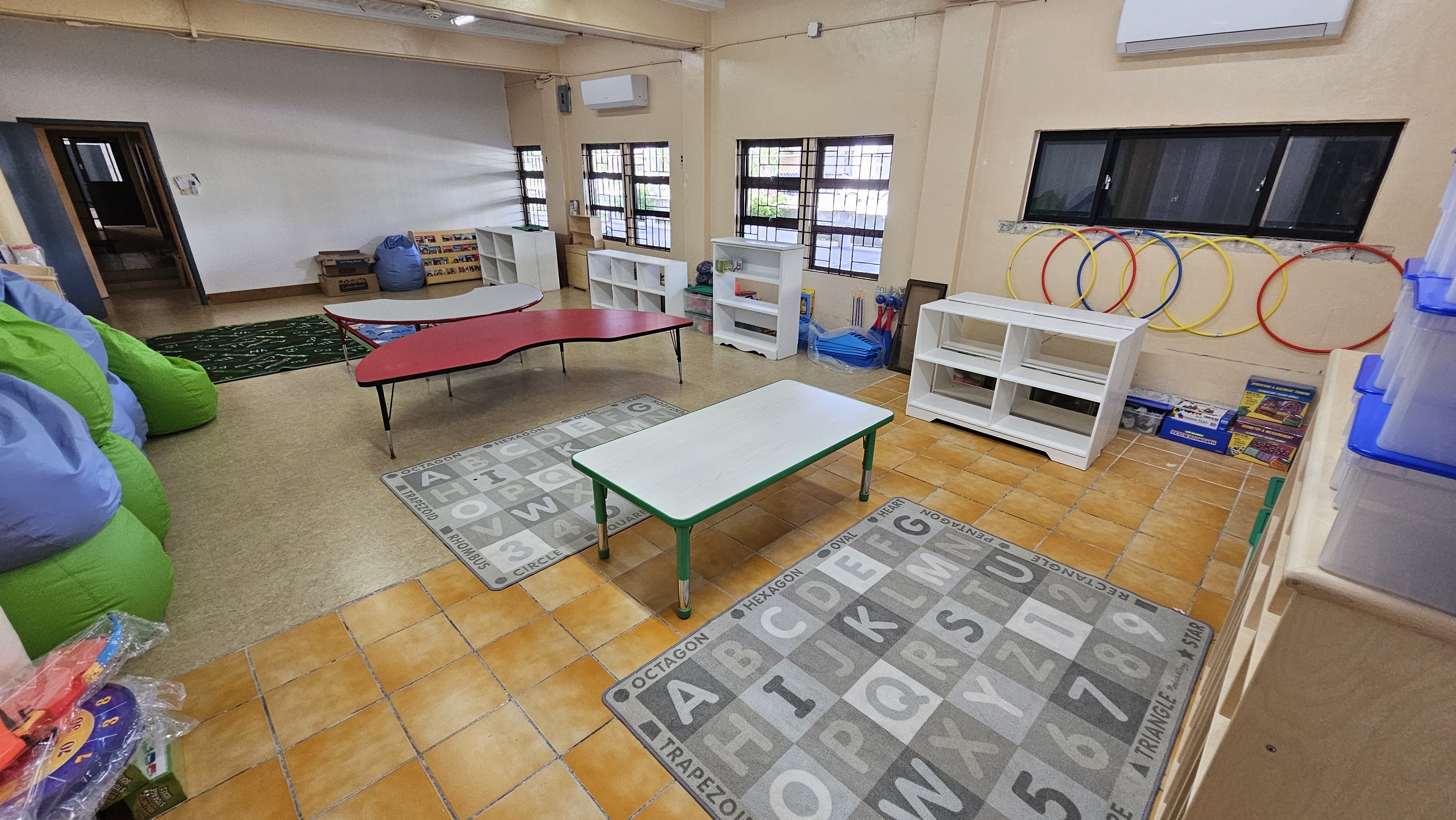 Classroom view at the new GMS in Chalan Kanoa.