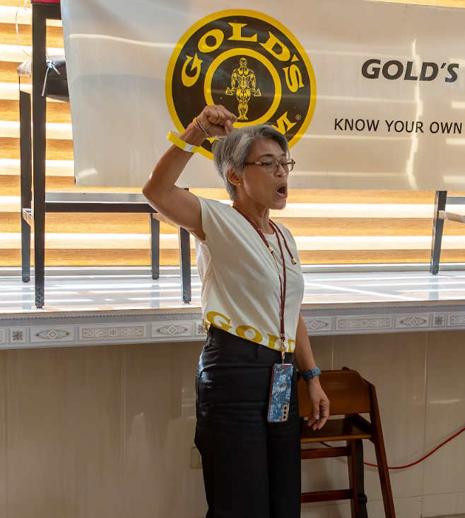 Women's 50-59, 1st place winner, Desolie Calayo, celebrates feeling strong heading into her 60's.