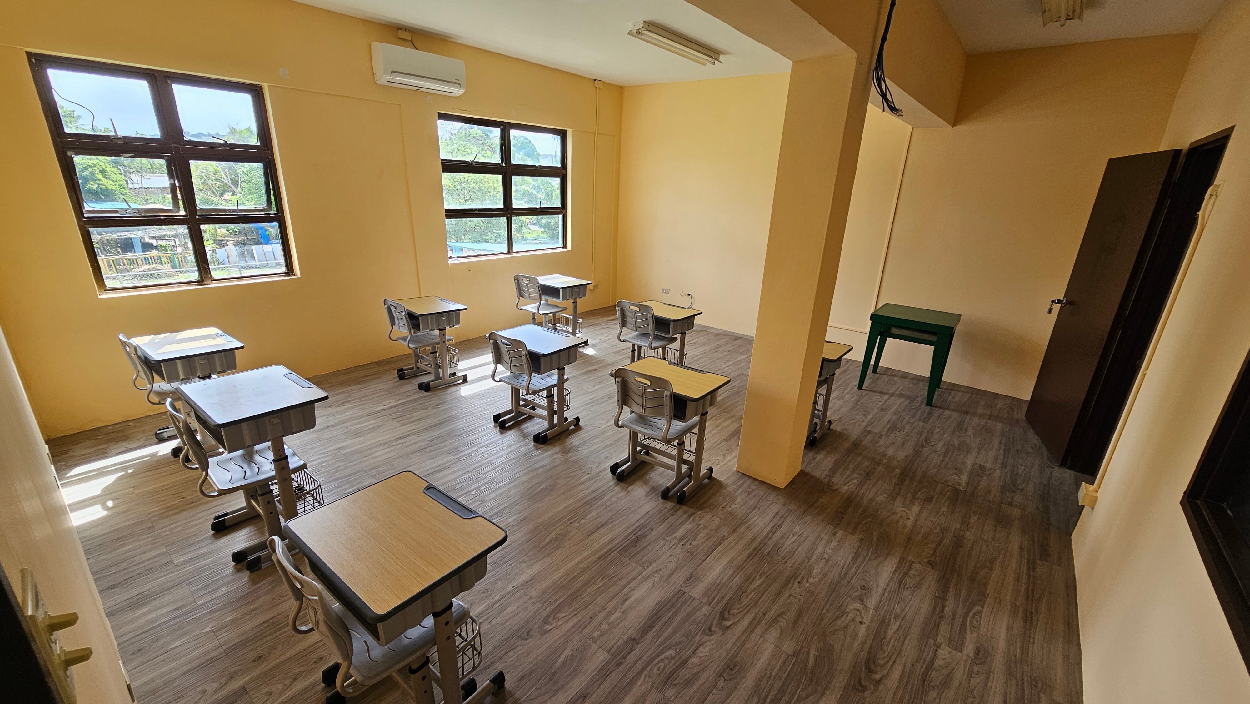 Classroom view at the new GMS in Chalan Kanoa.