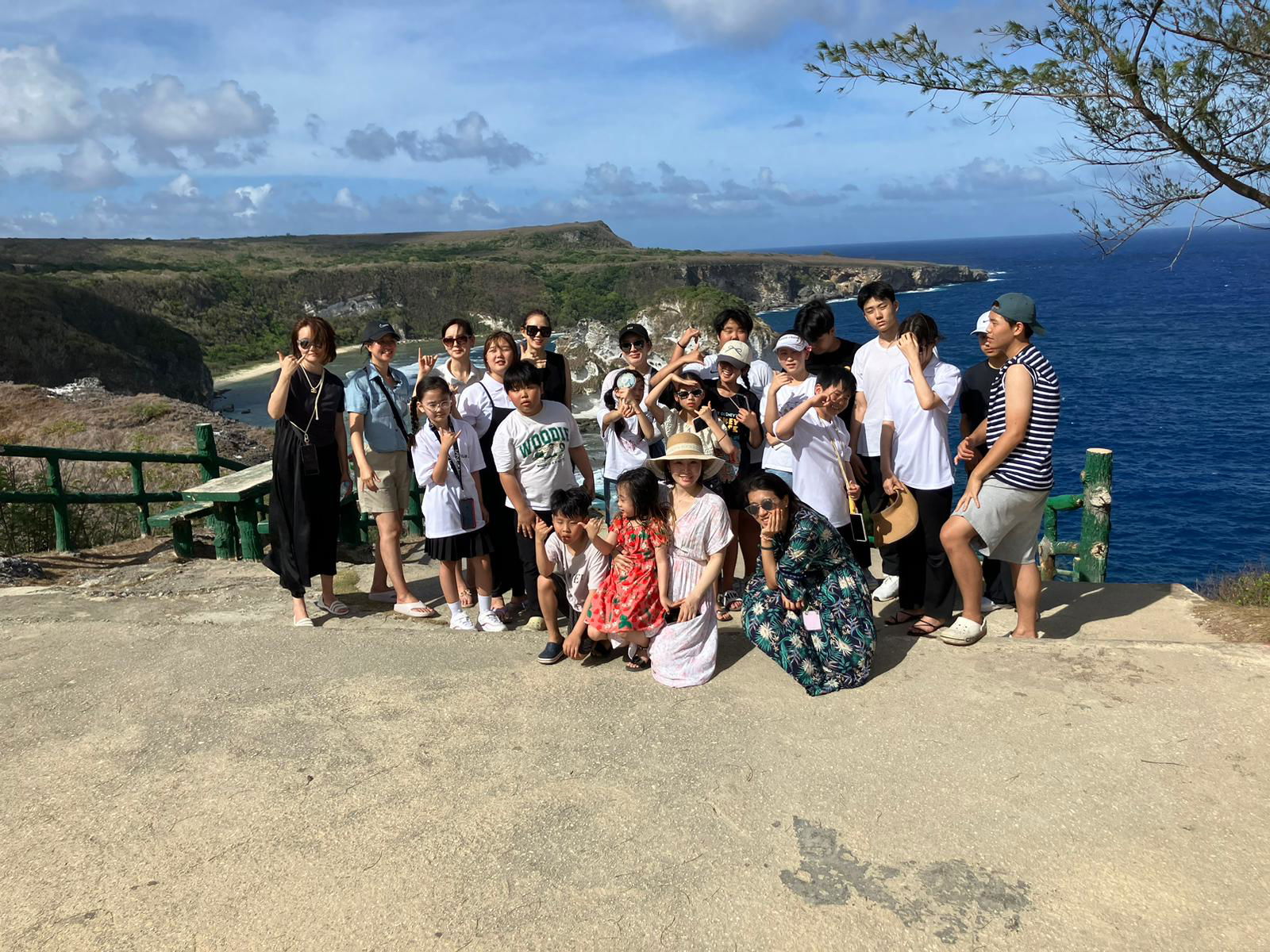 Sightseeing at the Bird Island lookout.