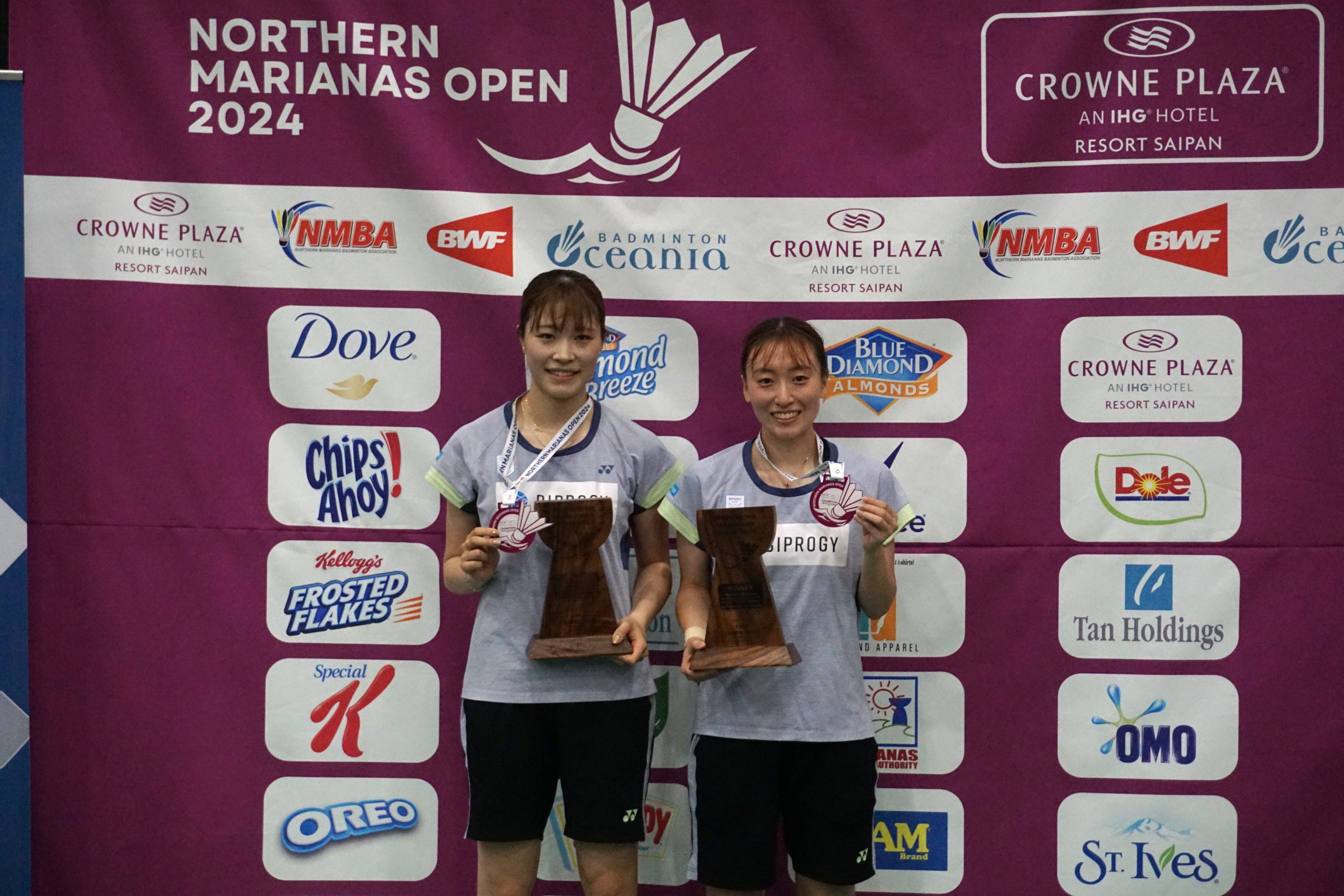 Japan’s Mizuki Otake and Miyu Takahashi won the women’s doubles title of the Crowne Plaza Northern Marianas Open at the Ada gym on Sunday.