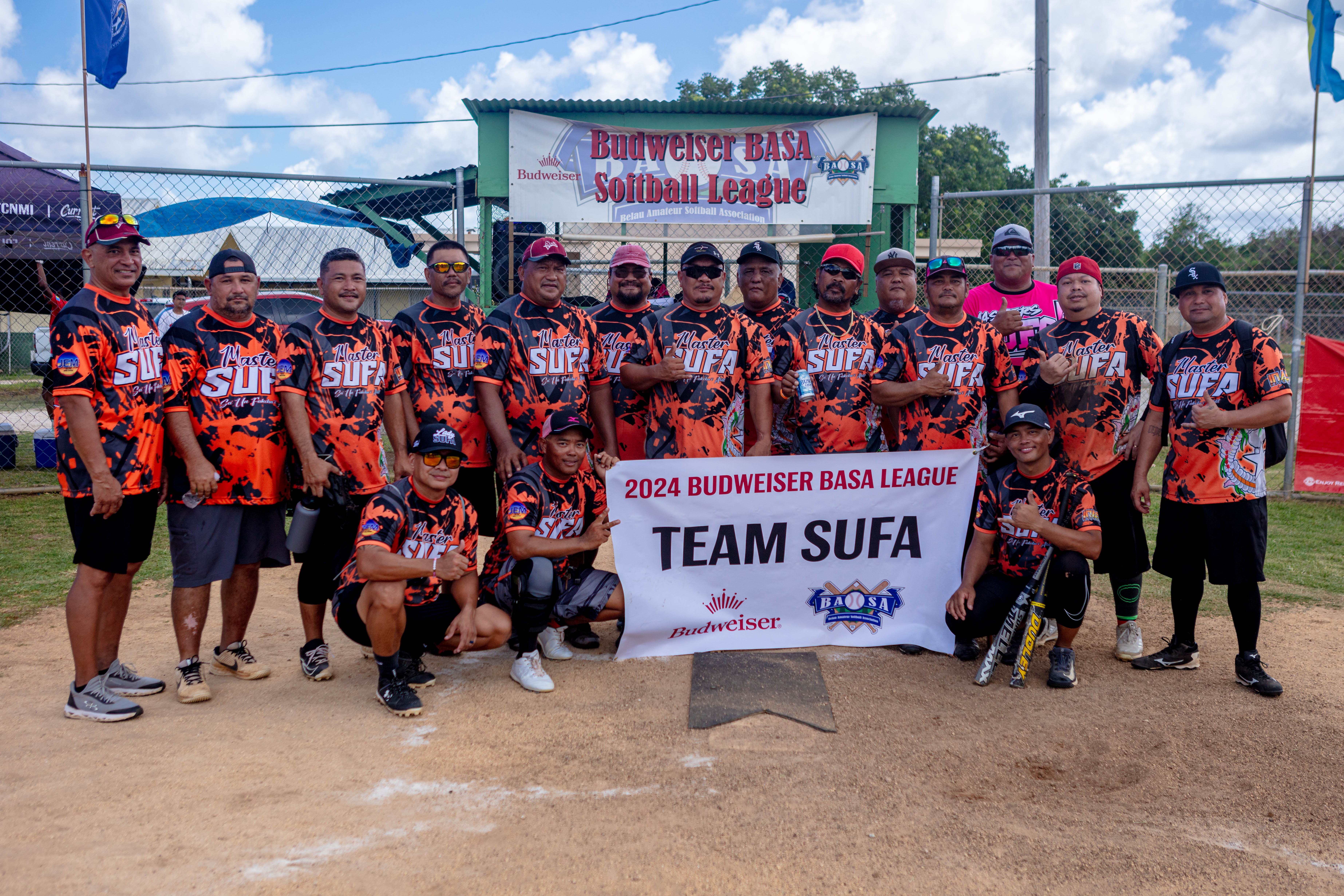 Team Master Sufa sets up for a team picture after the game, with a much more improved season compared to last year!