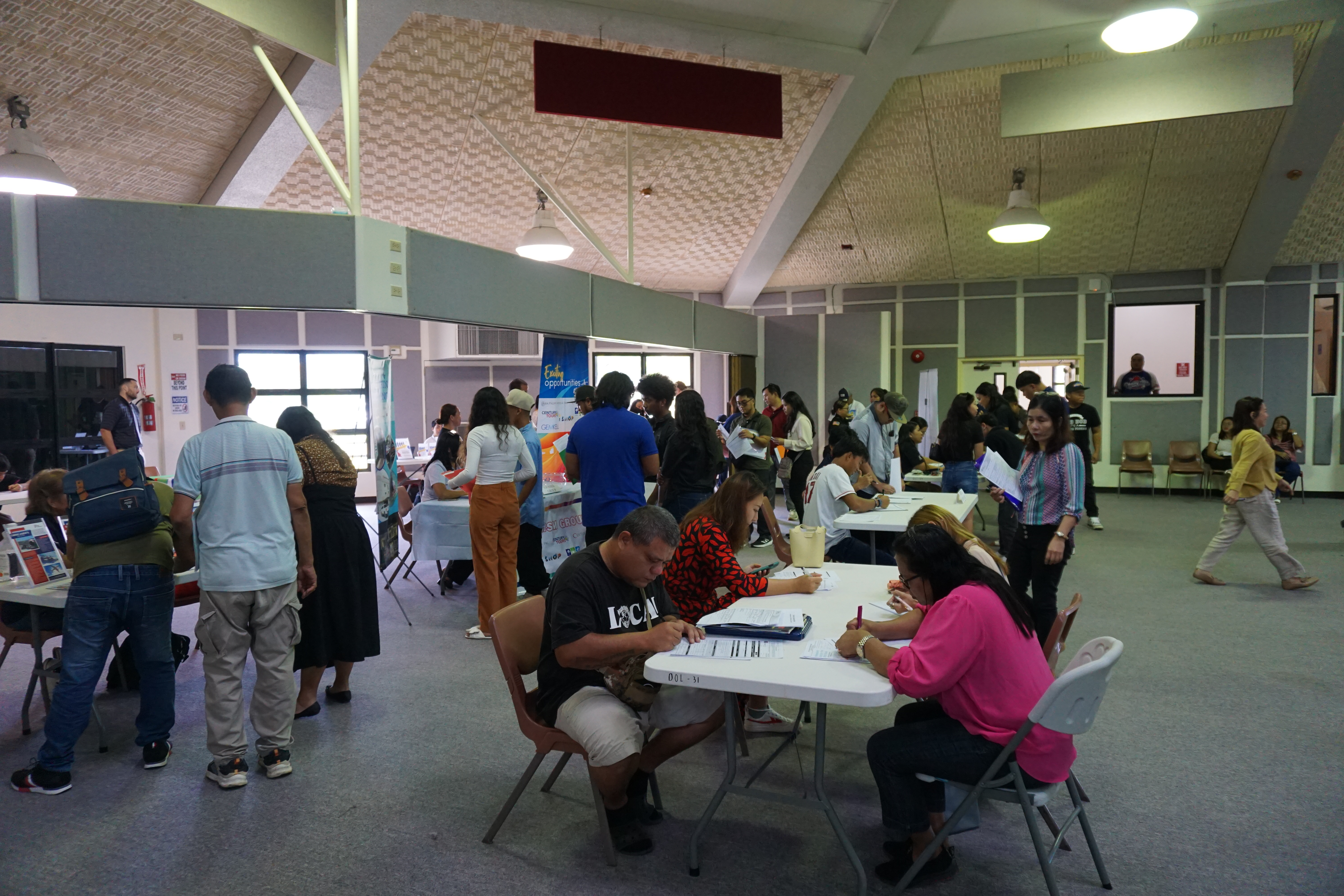 The CNMI DOL Job Fair was held at the multi-purpose center on Friday, June 28​.