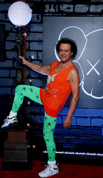 Richard Simmons arrives at the 2013 MTV Video Music Awards in New York, Aug. 25, 2013.