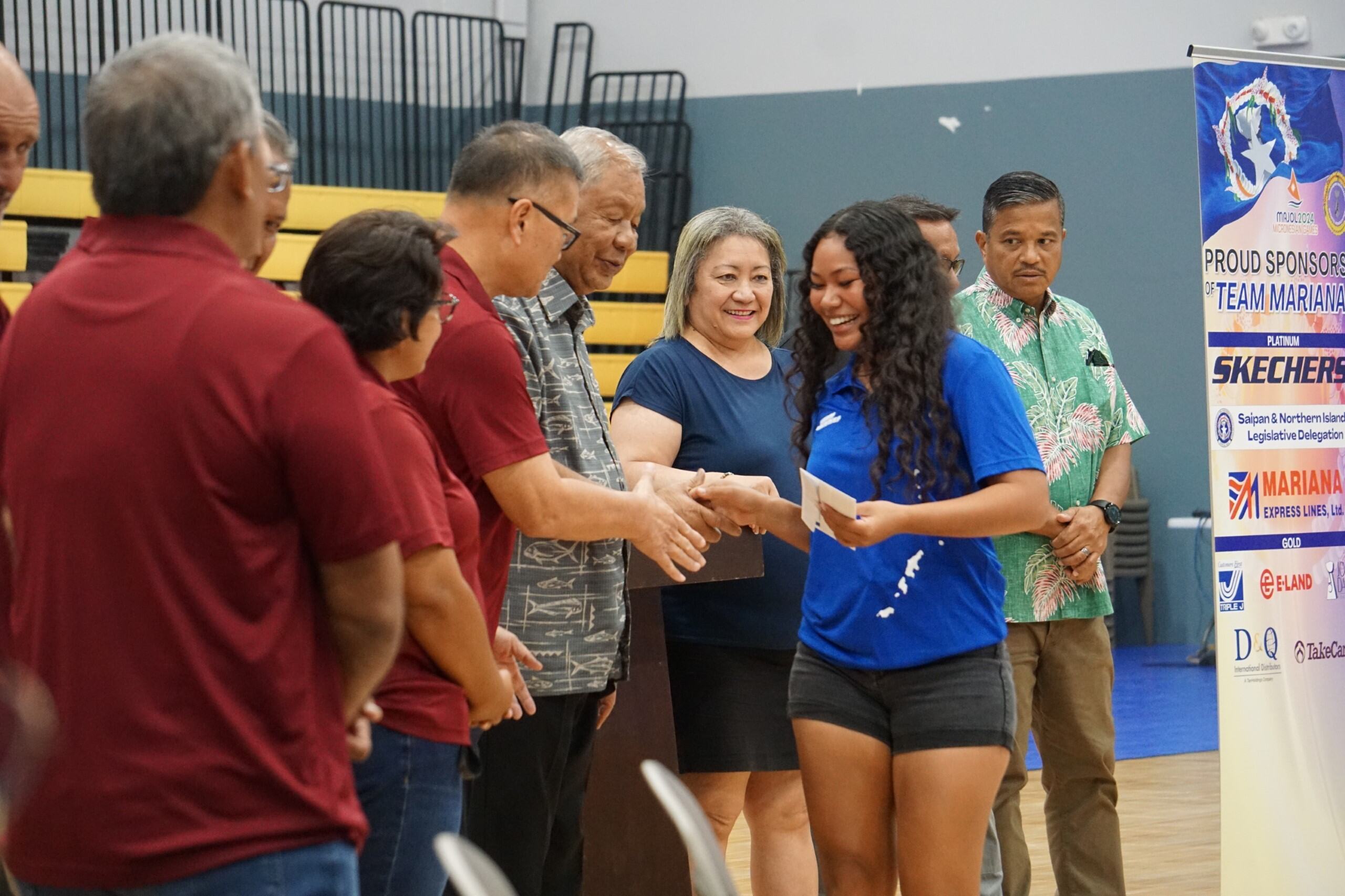 Maria Quitugua won gold in women’s javelin in last month's Micronesian Games.
