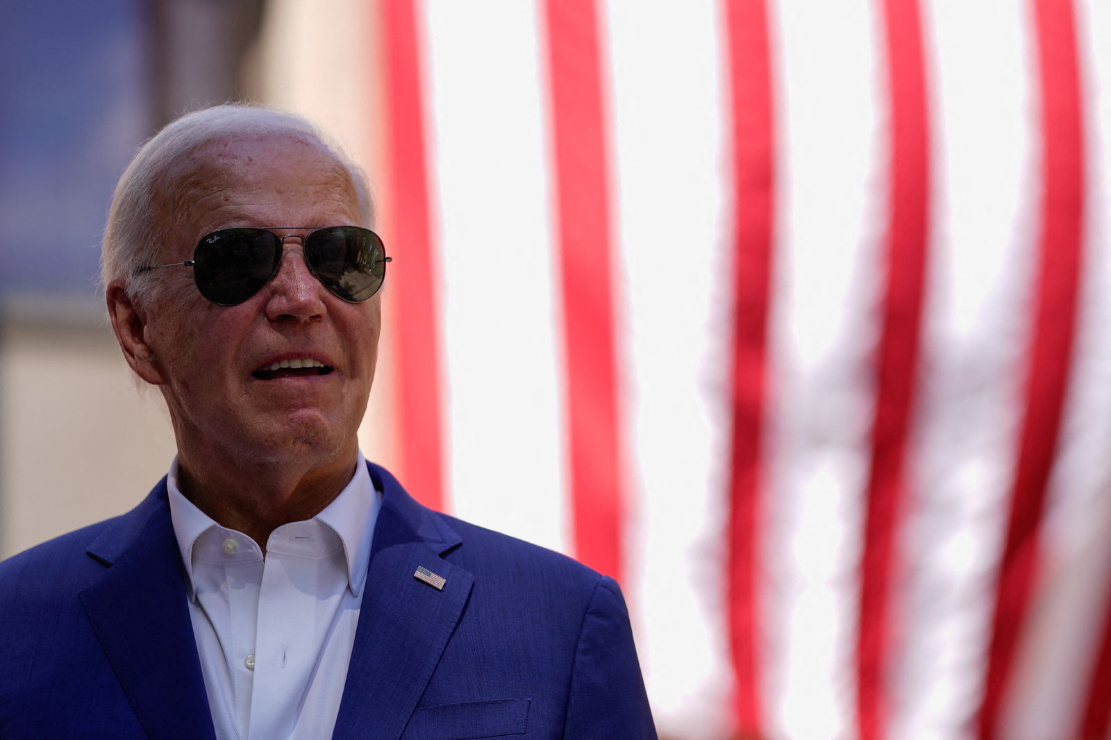 President Joe Biden attends a campaign event in Harrisburg, Pennsylvania, July 7, 2024.