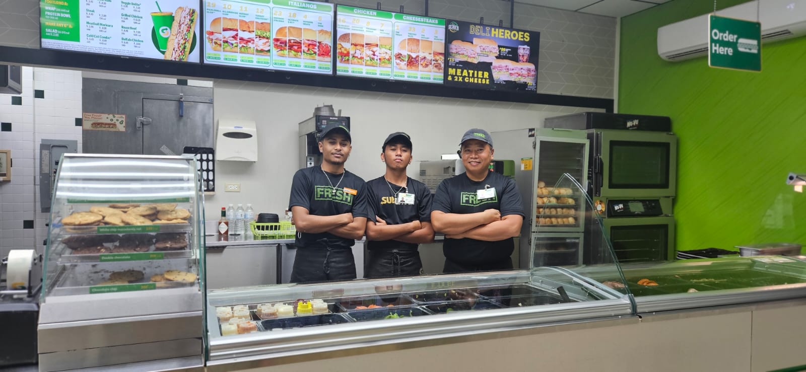 From left, Jeffrey Yugummang, Christian Camoral, and Damian Lastimado Jr.