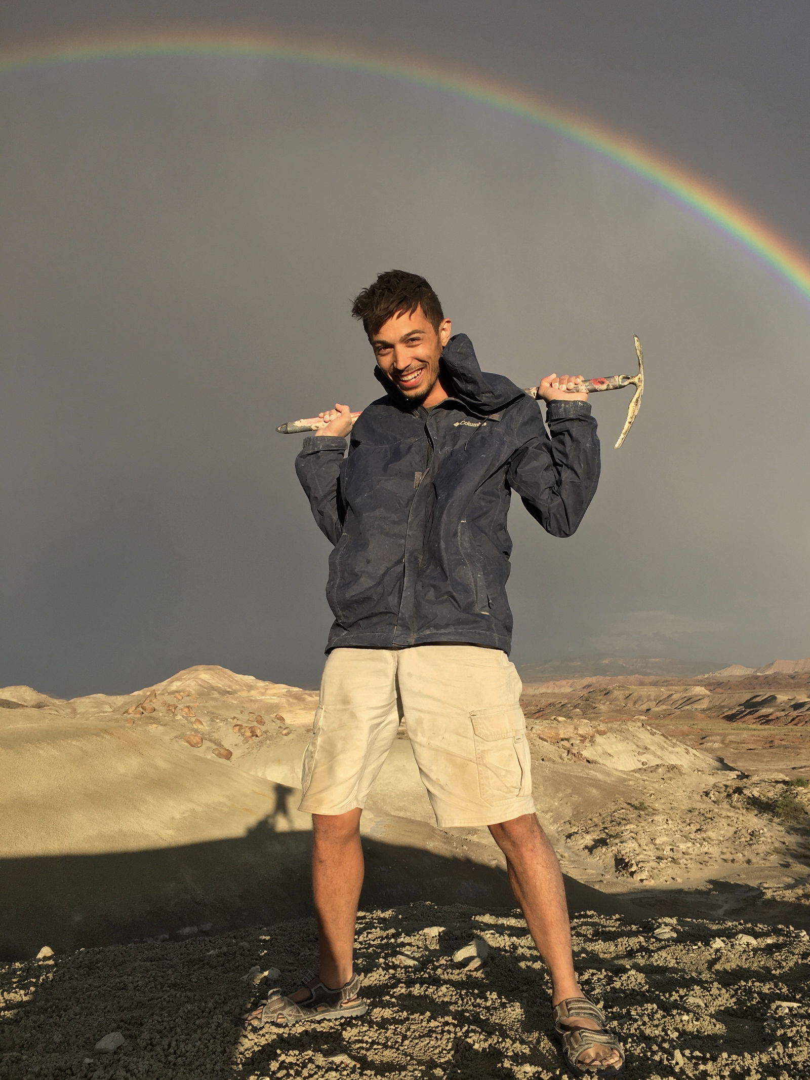 Haviv Avrahami stands at one of the sites where he and other researchers helped discover Fona herzogae.