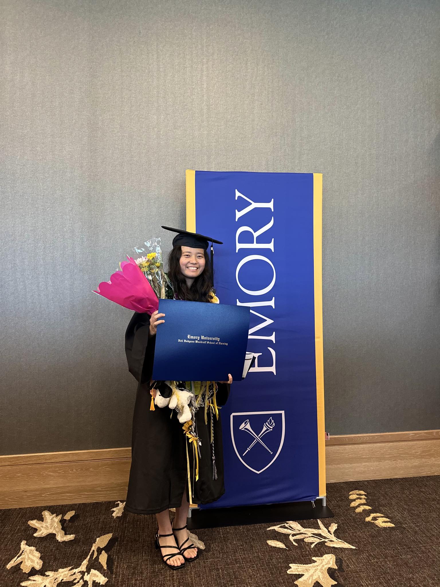 Malika Miyawaki graduated with a Bachelor of Science in Nursing from Emory University