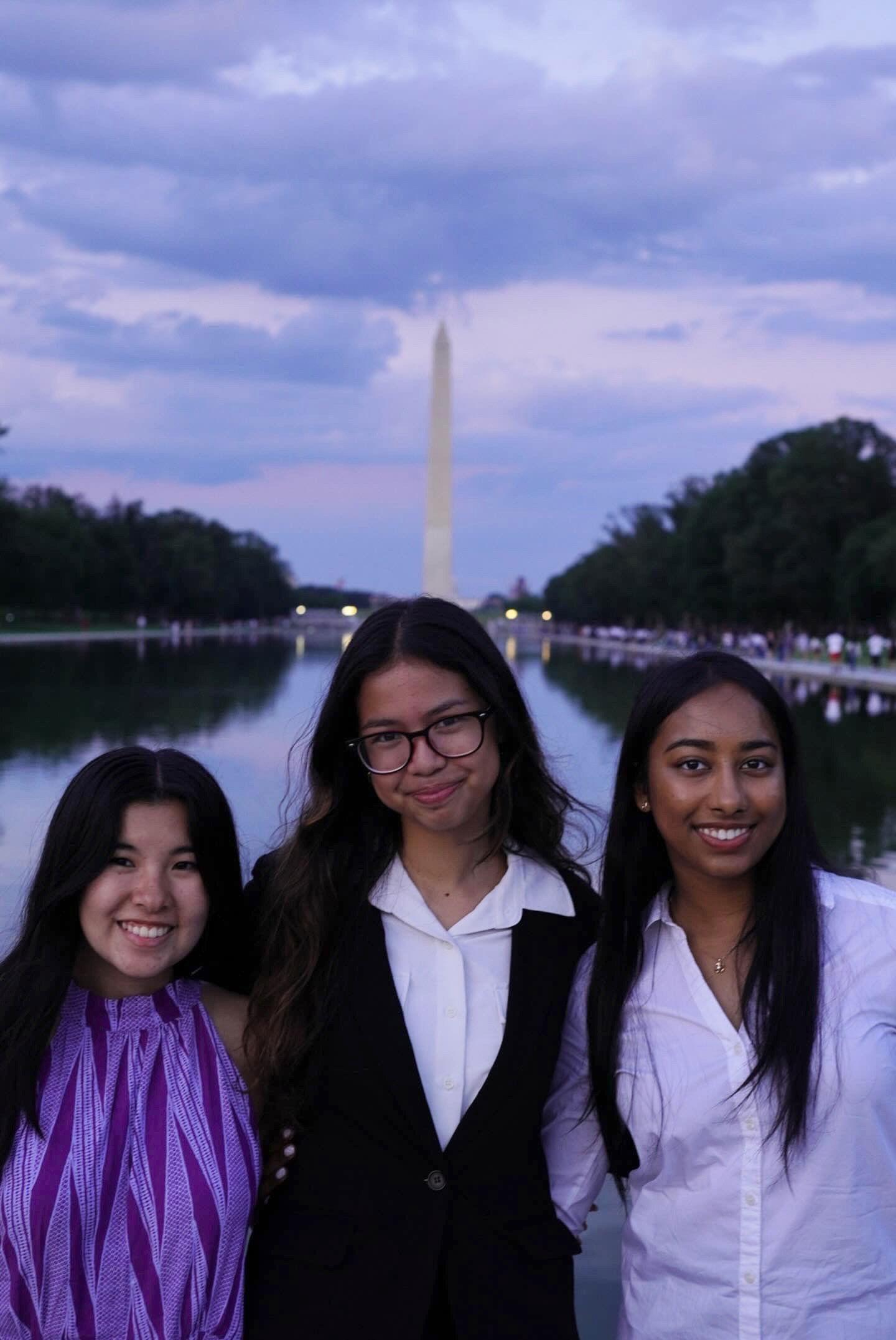 Marianas High School student Gabrielle Johnson, center, with other participants of the Asian Pacific American Institute for Congressional Studies Youth Leadership Academy in Washington, D.C.