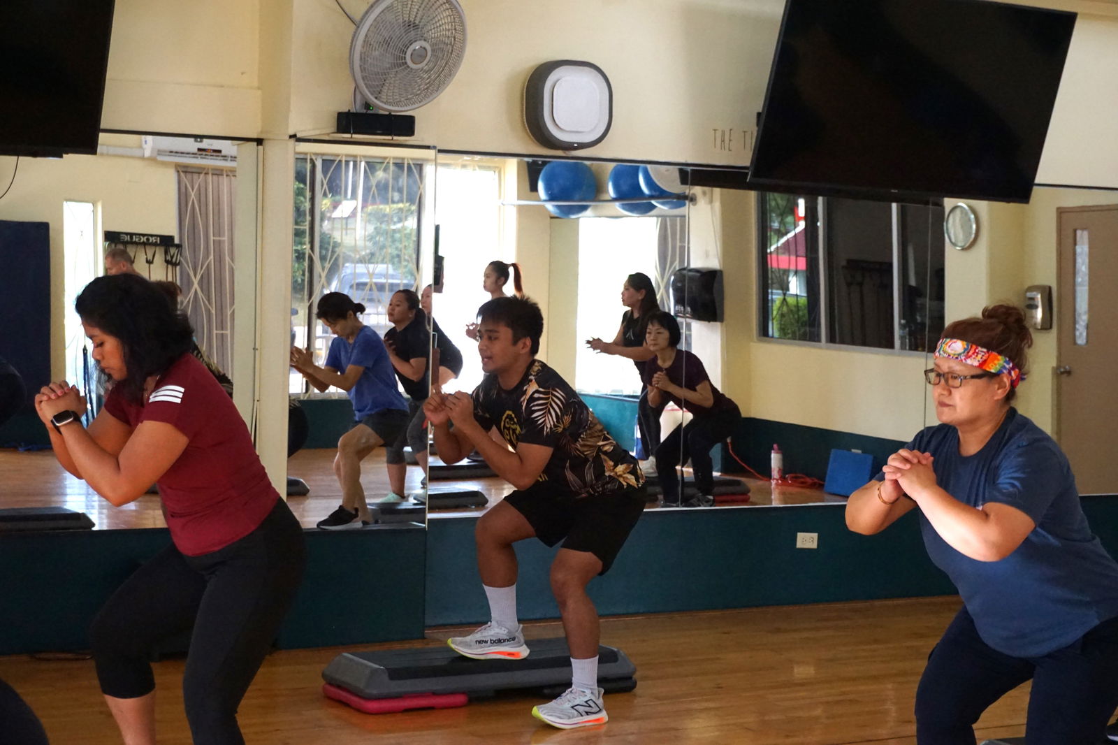 JP Camacho leads a Gold's Gym step aerobics class that takes place every Friday at 9:30 a.m. and 5:30 p.m.