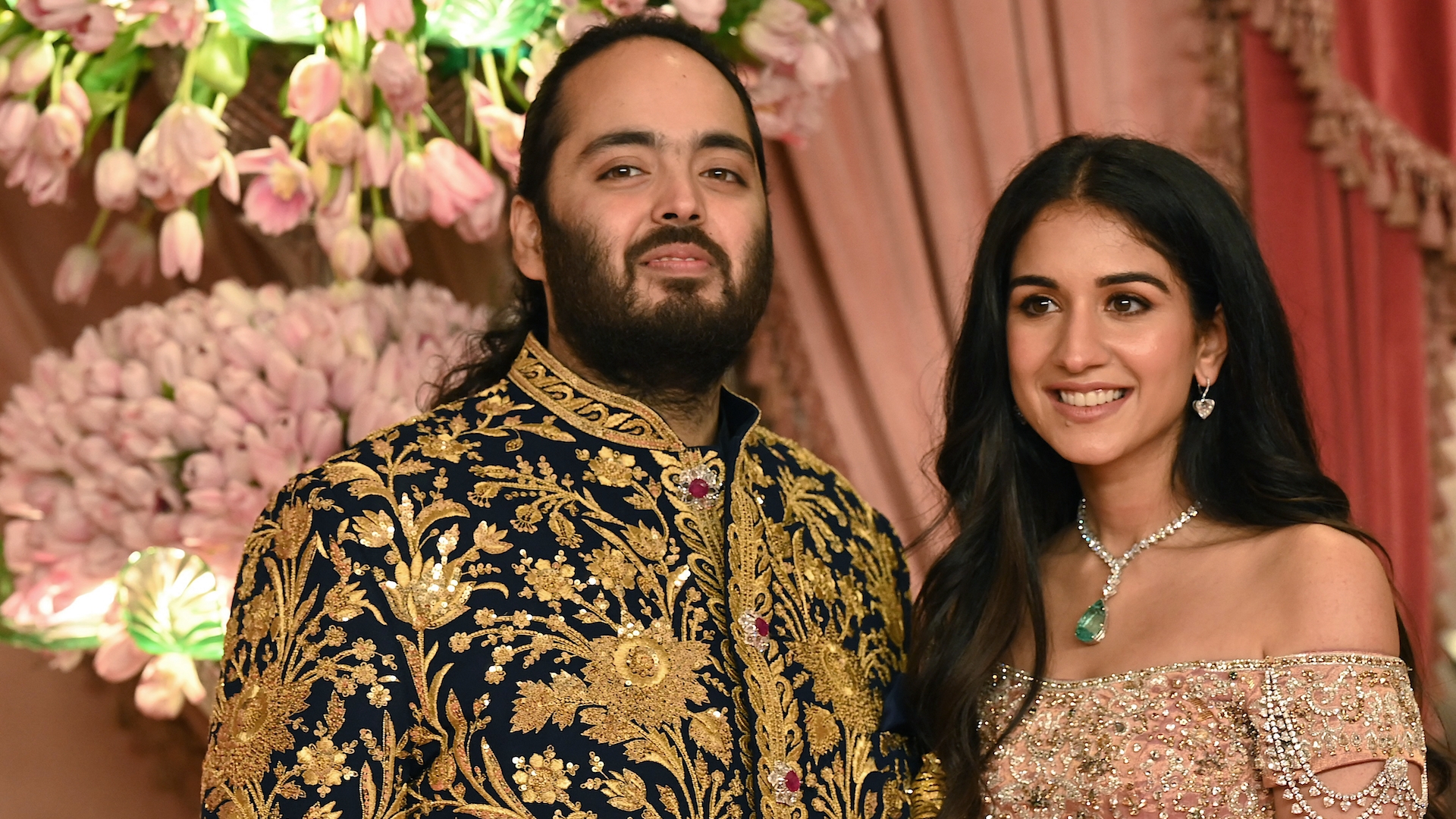 Anant Ambani, son of Asia's richest person Mukesh Ambani, and his longtime girlfriend Radhika Merchant.