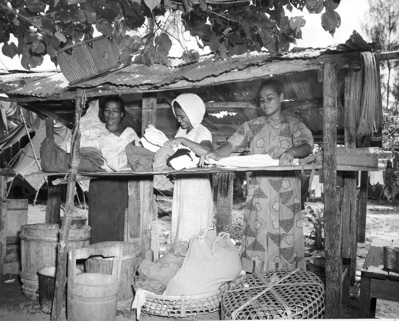 Chamorro internment camp on Saipan.