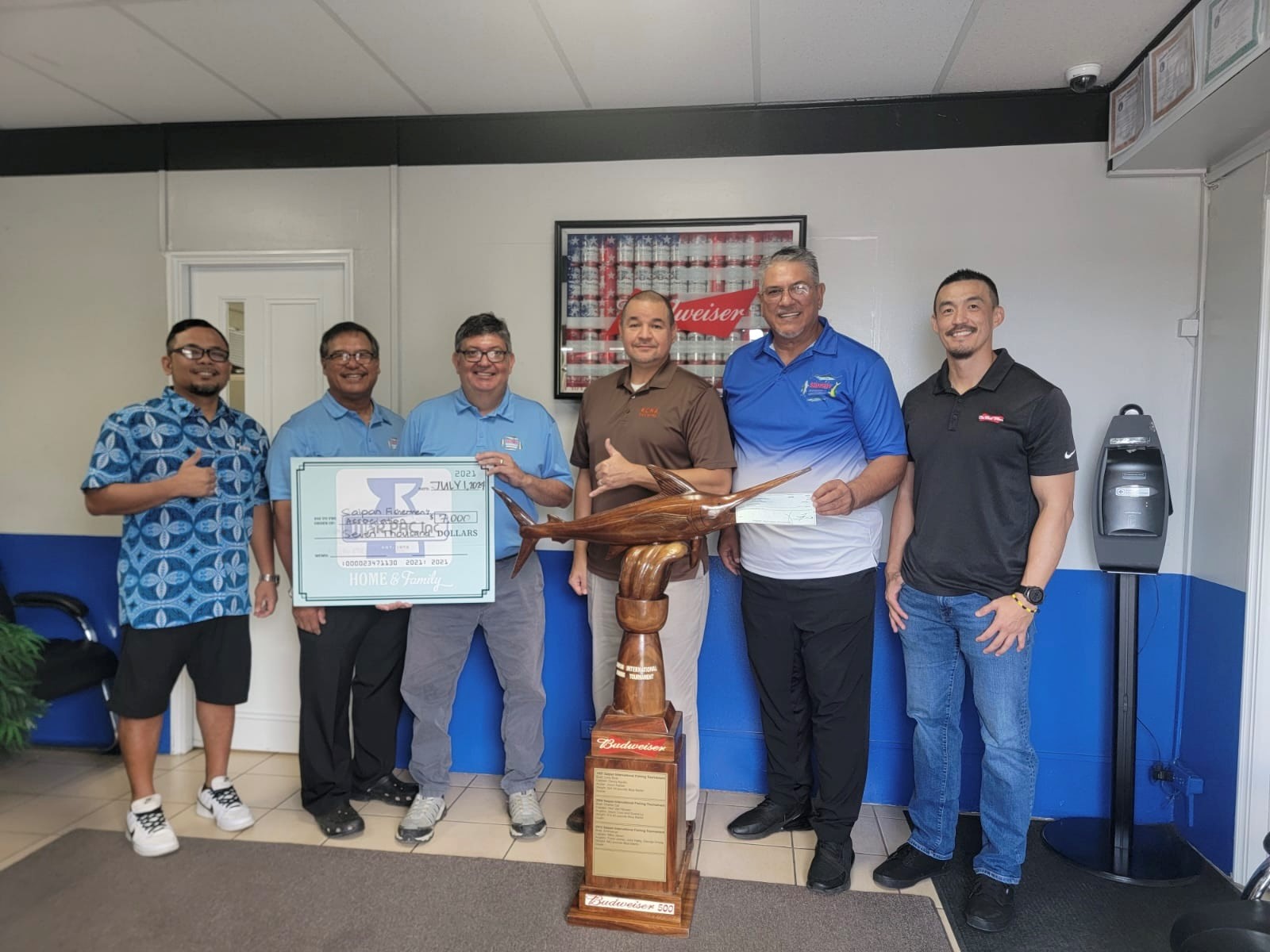 Saipan Fishermen’s Association receives sponsorship support from Budweiser/Marpac for the 40th annual Saipan International Fishing Tournament set for July 13-14, 2024.