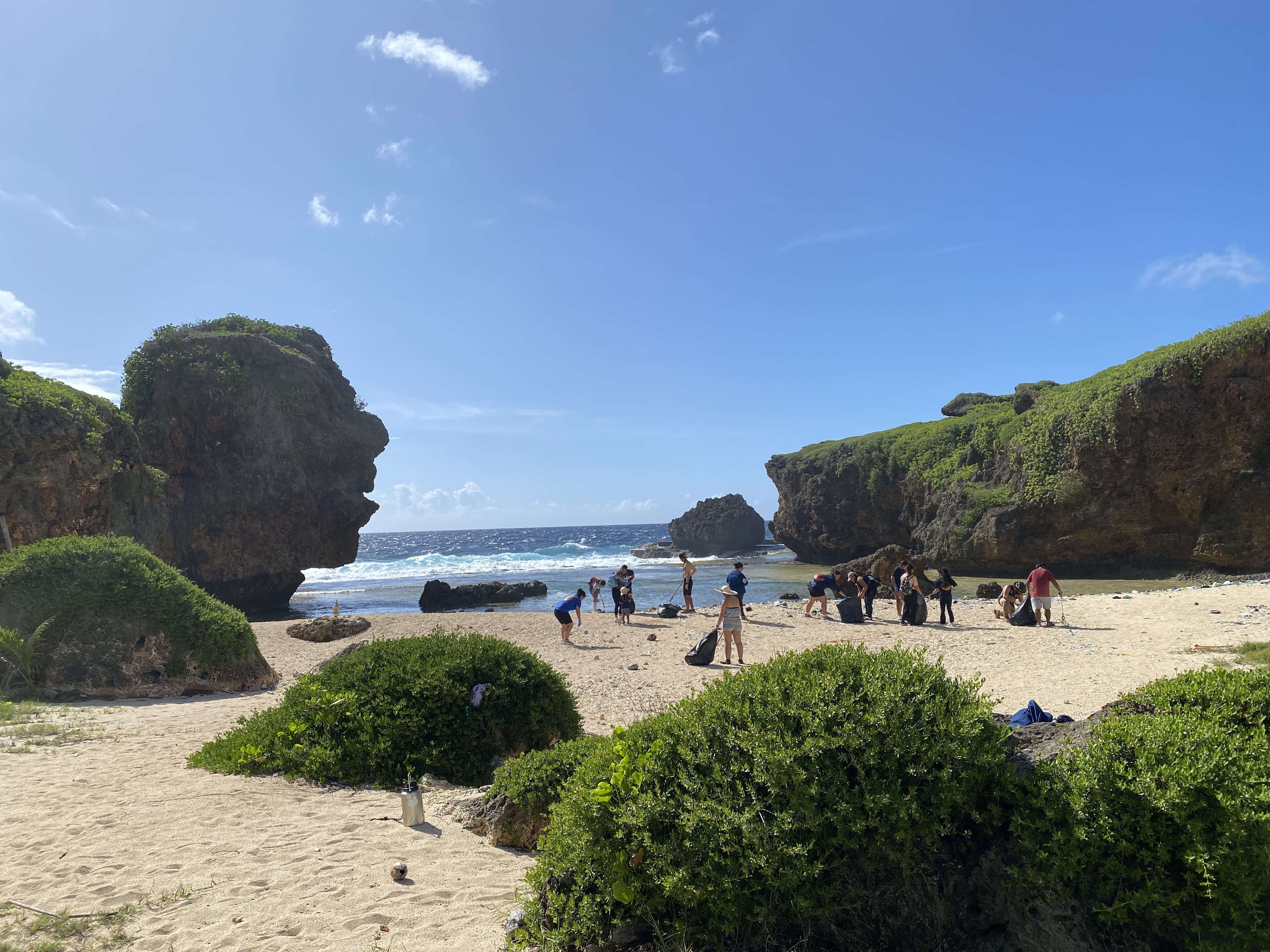 Several volunteers helped clean the Old Man by the Sea on Saturday, July 20.  