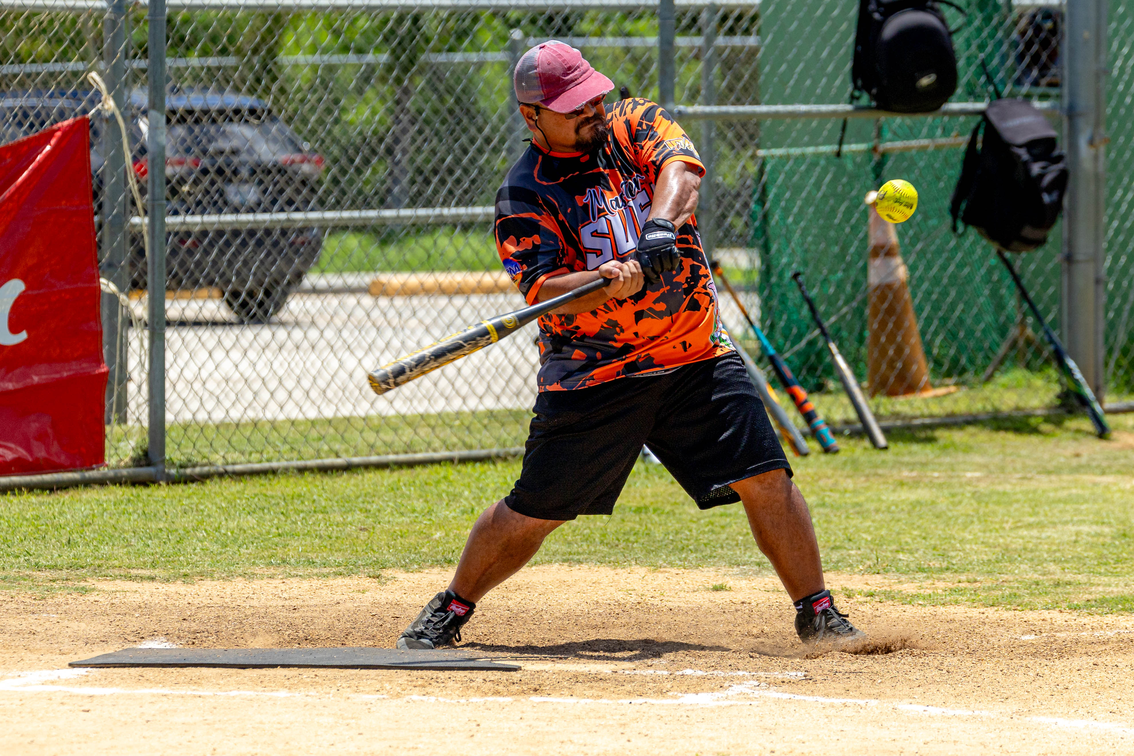 Master Sufa's #5 Teno winds up for a set up a swing. 