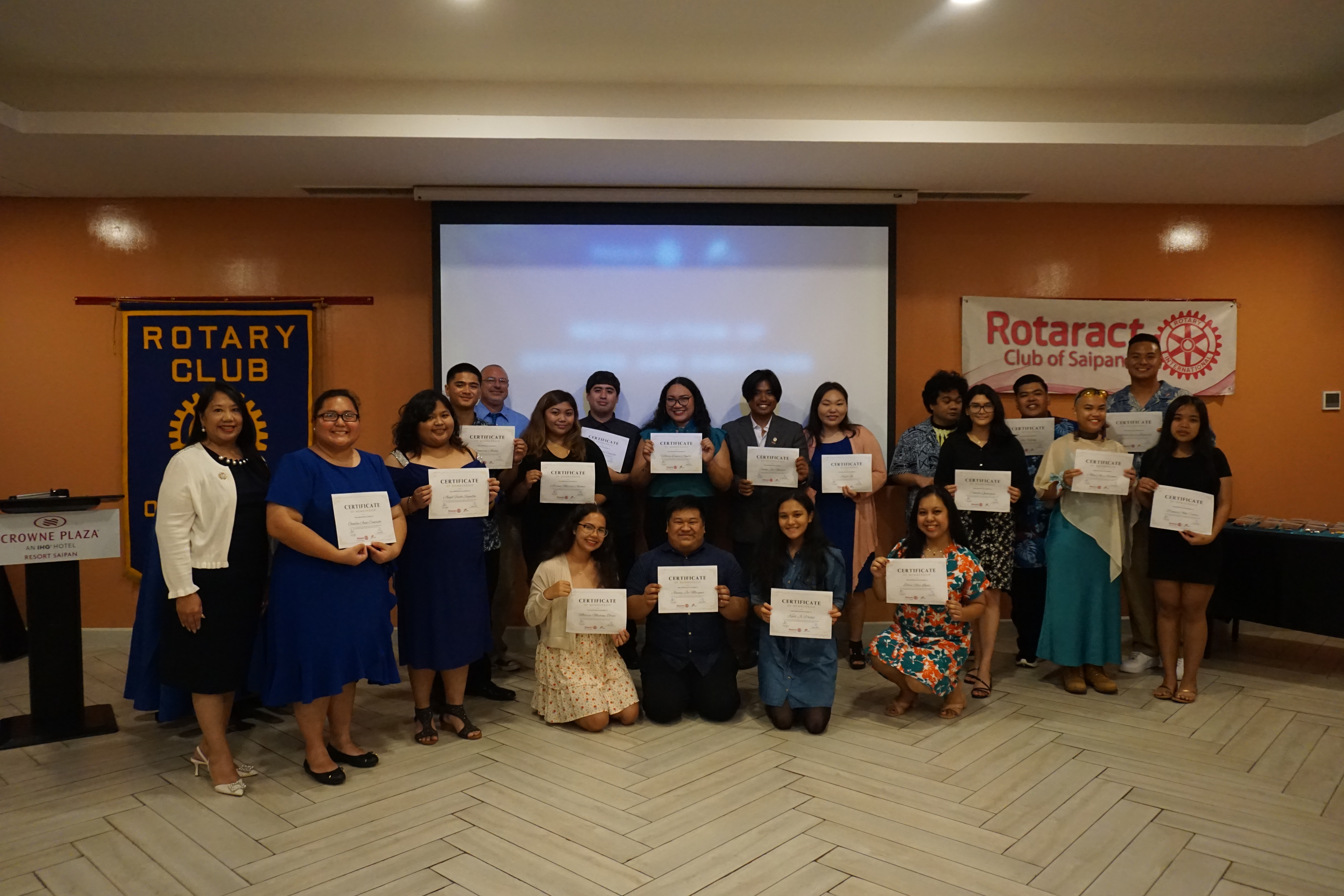 The Rotaract Club inducted 12 new members on July 27​ at Crowne Plaza Resort.
