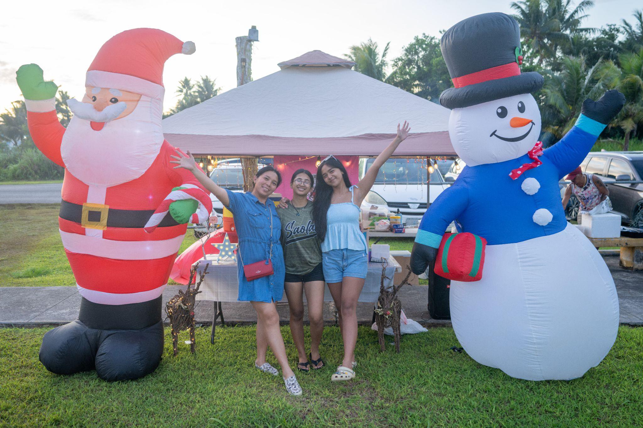 SBDC client and vendor BBQ Beast show off their holiday spirit winning Overall Best at the Rota SBDC Christmas In July event held at the Sinapalo Children's Park on Friday.