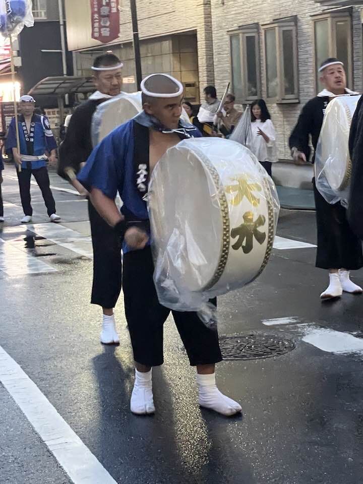 Owen Daniel Quitugua with his Japan Awaodori counterparts.