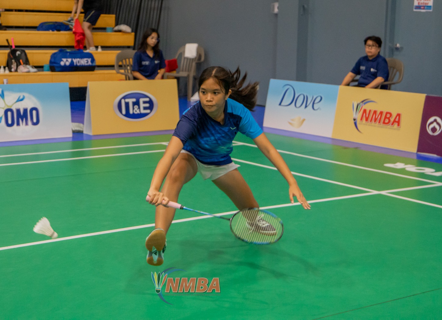 Marianas High School’s Genelyn Lansangan competes in the Crowne Plaza Northern Marianas Open at the Gilbert C. Ada Gymnasium last month. Next year, young players like Lansangan will have an opportunity to play in the VICTOR Oceania Junior Championships 2025, which will be hosted by Saipan in June.