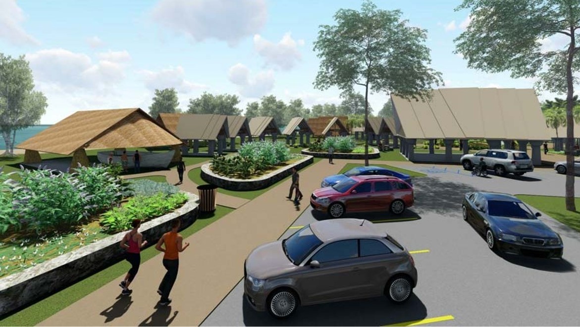 The Oleai Cultural Events Center will span a 256,567-square-foot parcel of land in Susupe, with construction scheduled to start in early 2025. 