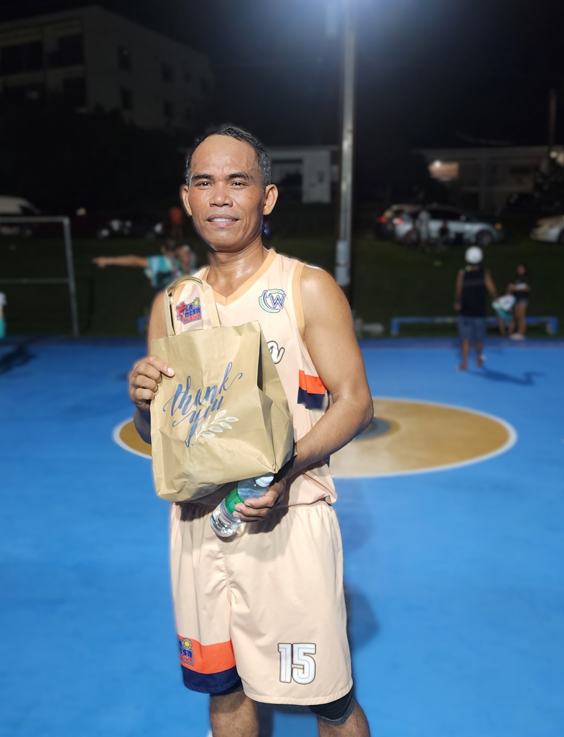Player of the game. HBR's Ramil Agusto.