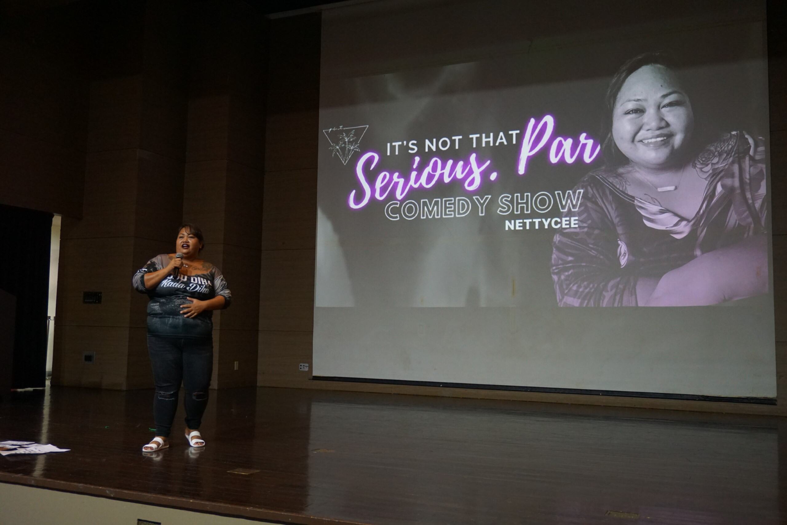 NettyCee had the crowd doubled over in laughter while she talked about the good and bad of growing up in San Antonio.