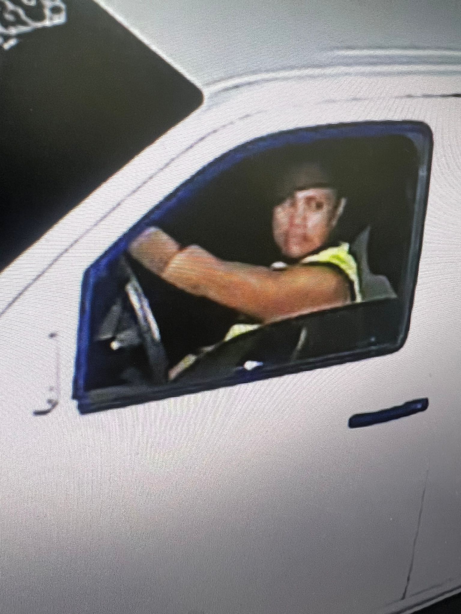 This image of a gasoline theft suspect was provided to the media by the Department of Public Safety.