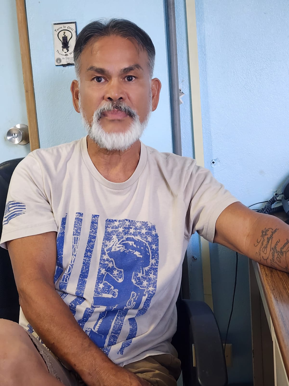 Fabian Indalecio poses for a photo during an interview with Variety on Wednesday.