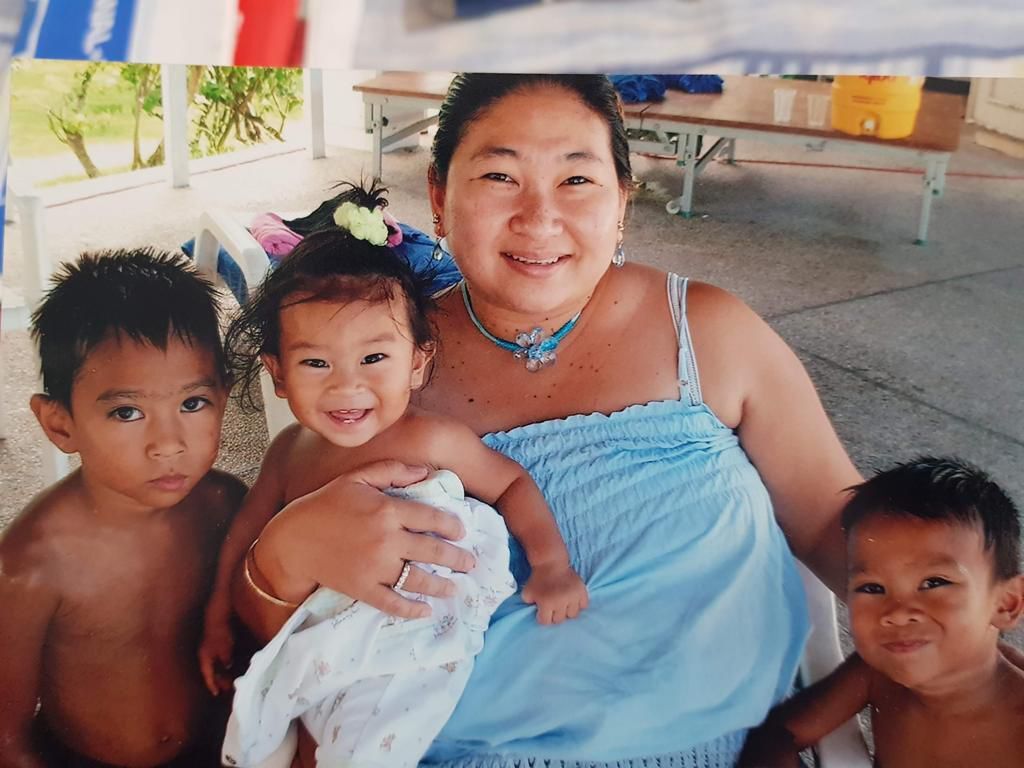 Throwback: +Charlene Kiyomi Chin Suzuki poses with her sons.