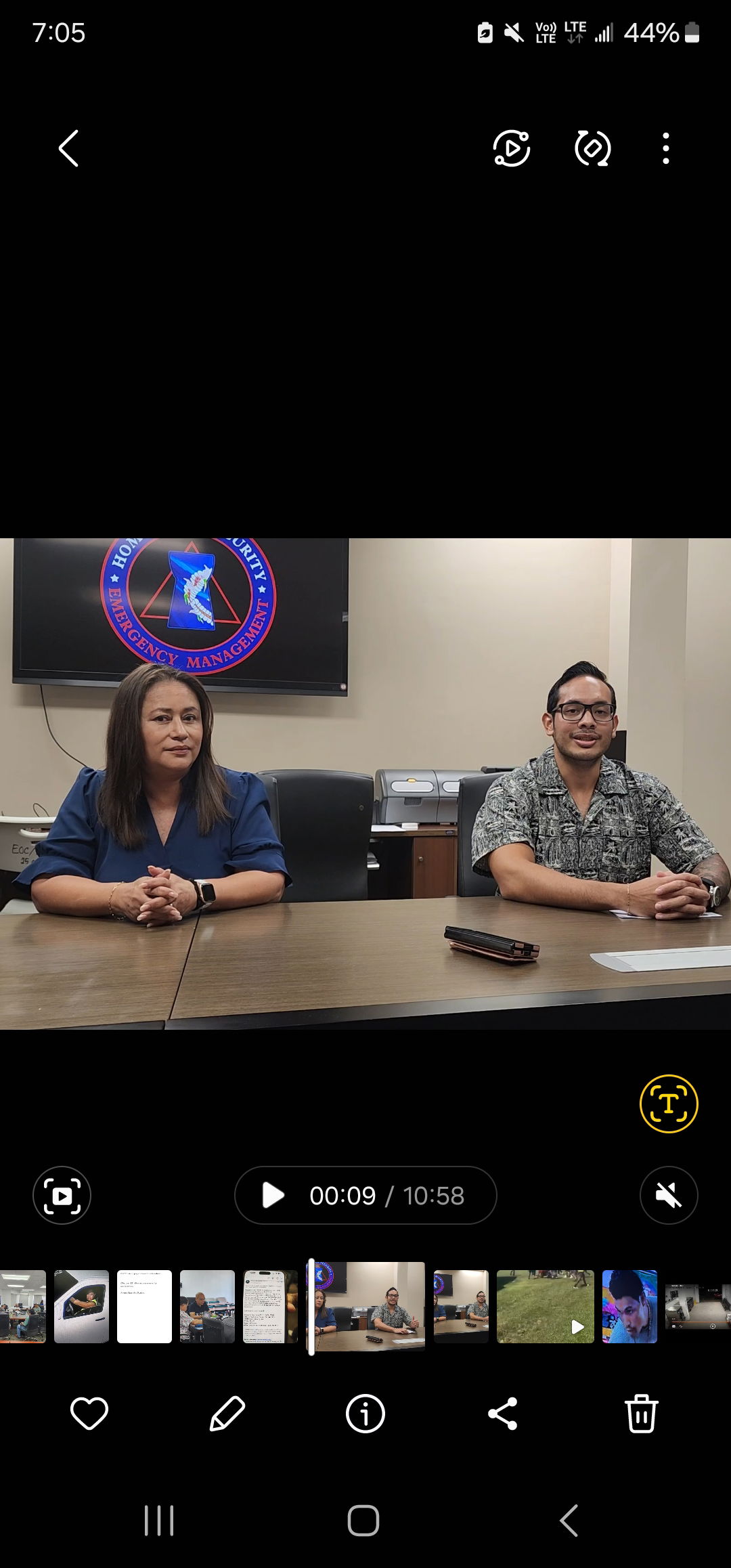 Bernard Villagomez, right, public information officer of CNMI Homeland Security and Emergency Management, and Yvonne Pangelinan, senior director for student support services of the Public School System conduct a press conference on Thursday. 