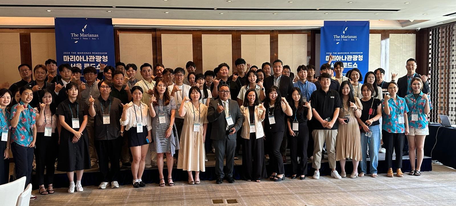 Travel trade representatives from travel agencies, airlines, partners in the Marianas join the Marianas Visitors Authority at the Marianas Road Show in Seoul, Korea on Aug. 6, 2024. The road show provides an opportunity for in-depth information sharing on Saipan, Tinian, and Rota.