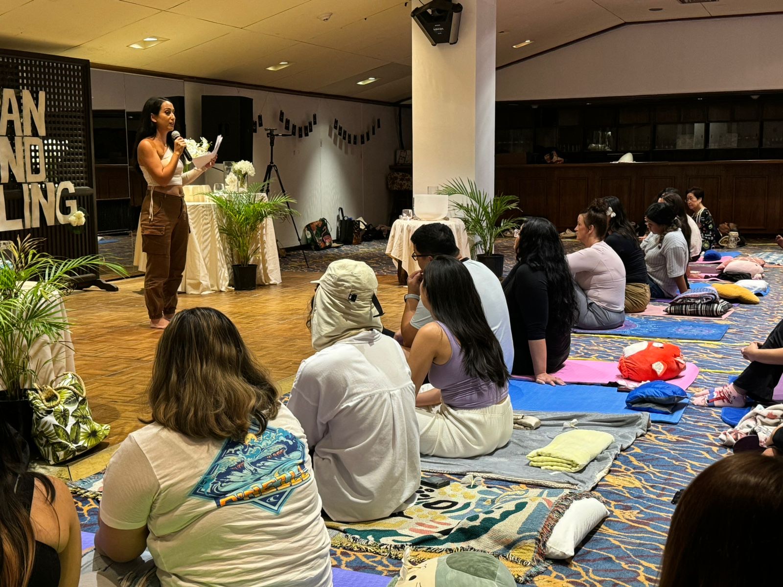 Sixty-seven people participated in the first sound bath healing session hosted by Asia Hilario at Aqua Resort Club on Aug. 17. 