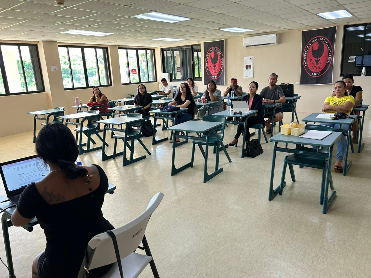 Local entrepreneurs, marketers, and community members attended the training at NMC Rota.