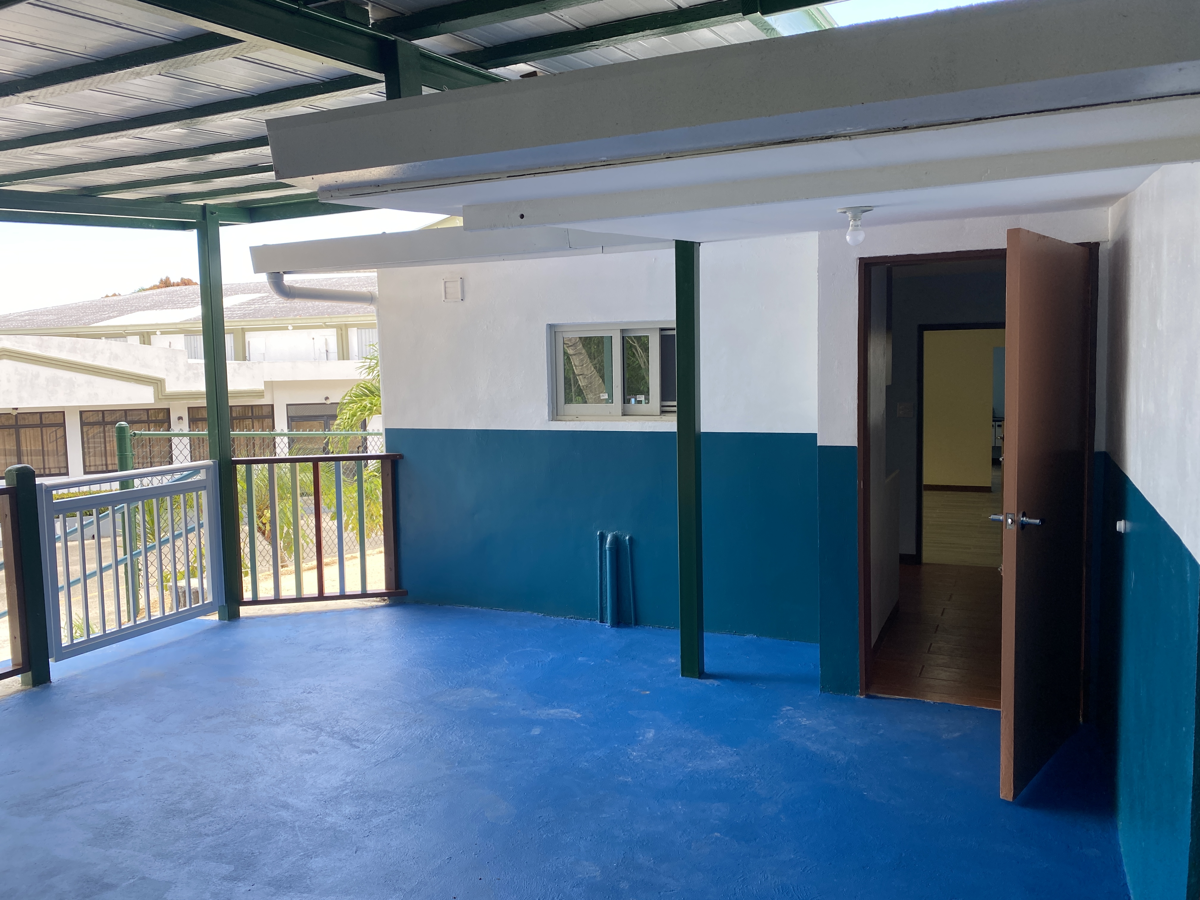 The outdoor play area.