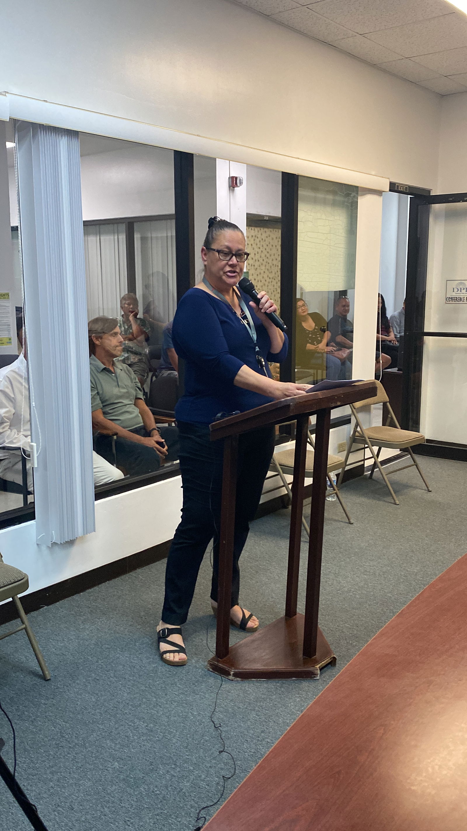 Malia Johnson voices her opposition to the proposed amendments.