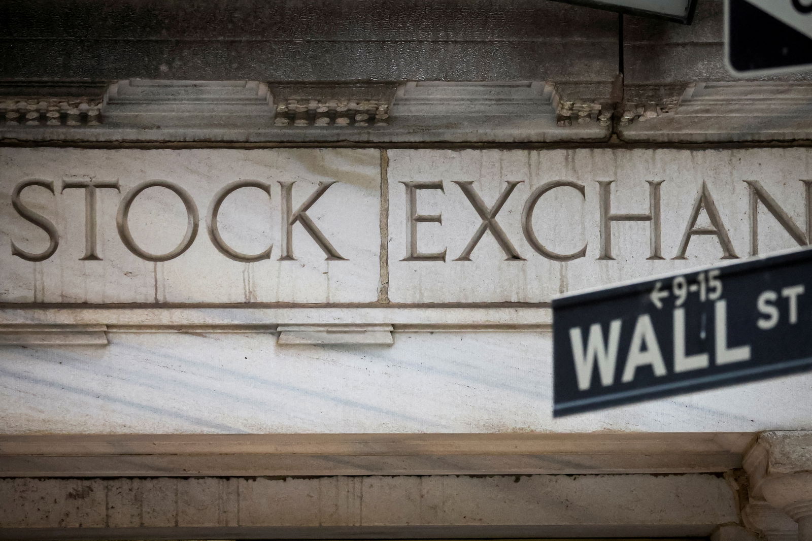The Wall Street entrance to the New York Stock Exchange is seen in New York City, Nov. 15, 2022.