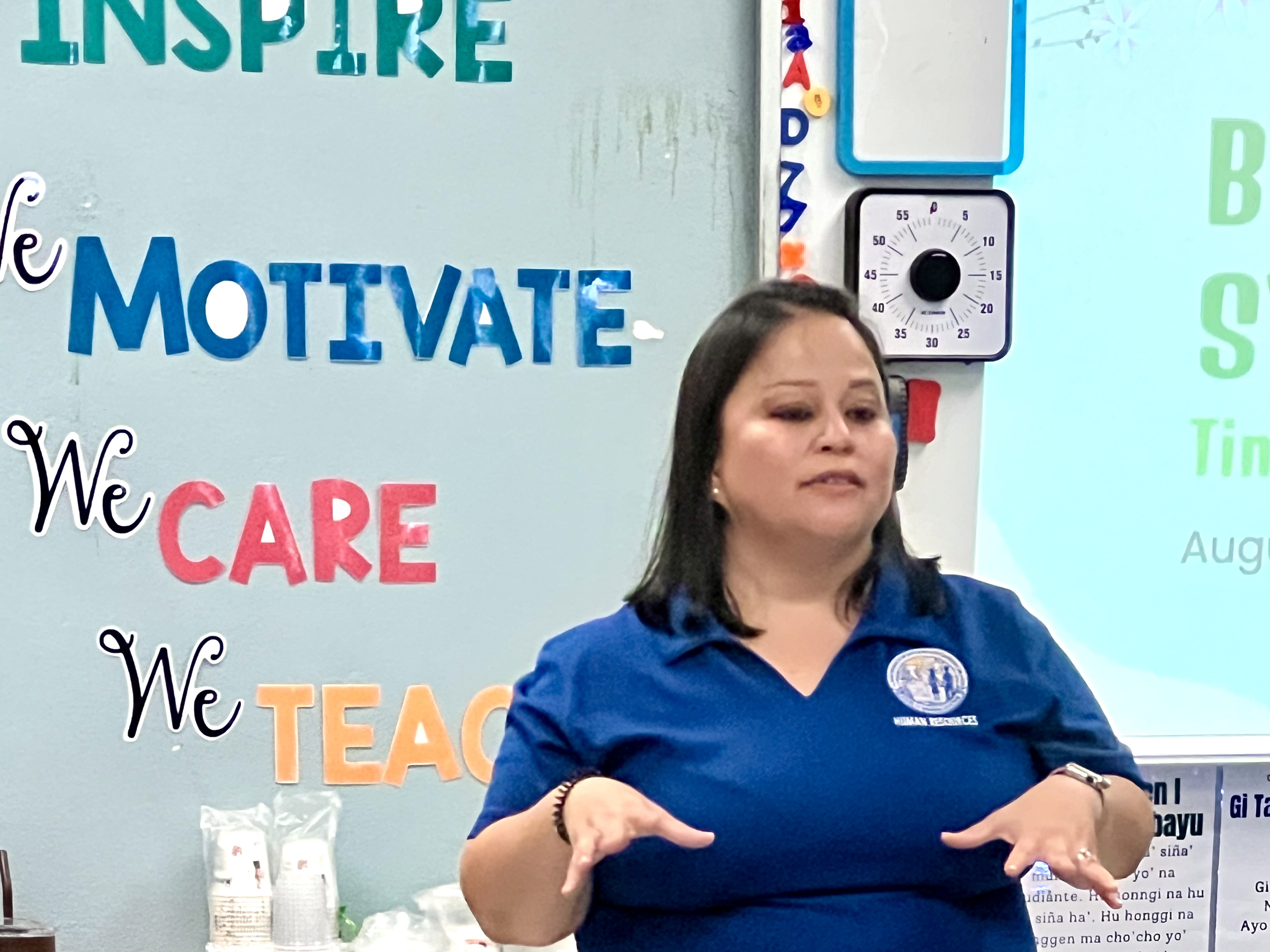 Human Resources Officer Lucretia Deleon Guerrero said her office has an open-door policy for school district personnel.