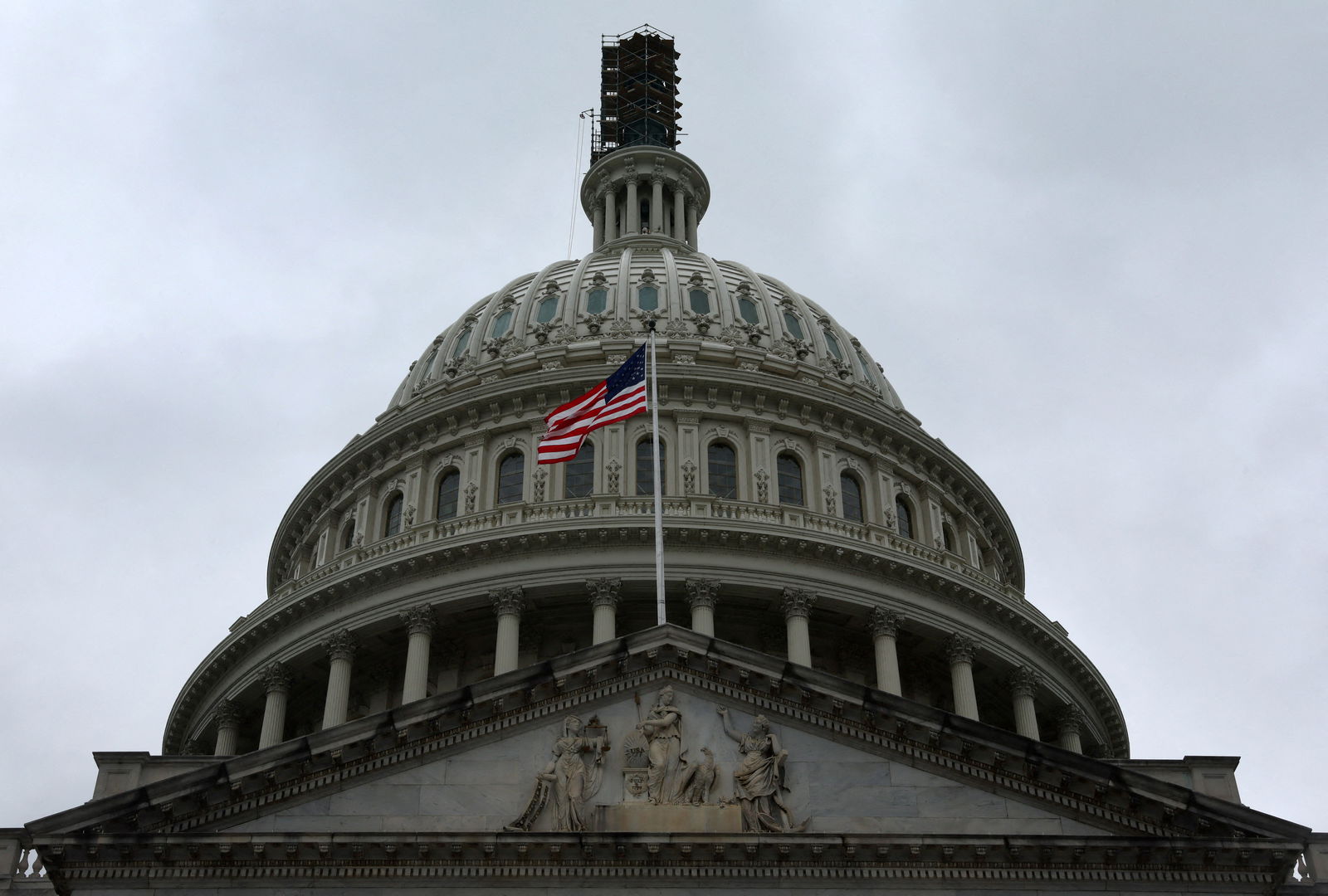 The dome of the U.S. Capitol is seen on a rainy day in Washington, D.C., Sept. 26, 2023.
