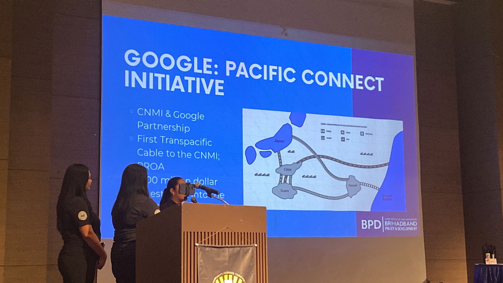  Broadband Policy and Development staff speak about the upcoming Google Pacific Connect Initiative. 