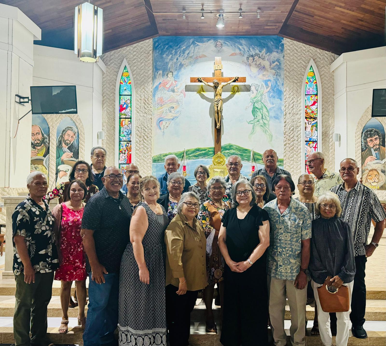 Mount Carmel School Class of 1974 marked their 50th reunion with a eucharistic celebration at Kristo Rai Church on Aug. 17, 2024.