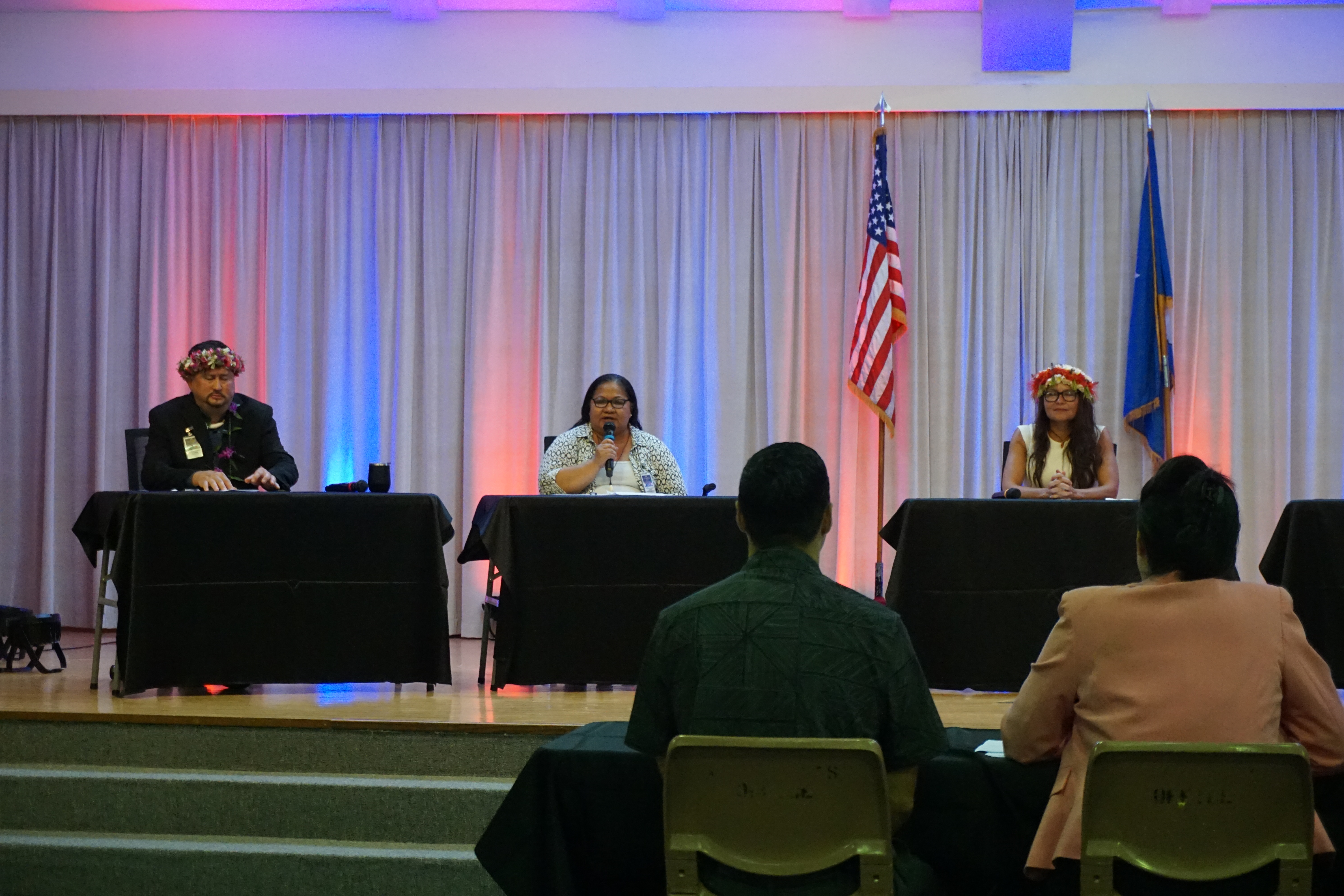 From left, Edwin Propst, Lianna Hofschneider, and Kimberlyn King-Hinds.