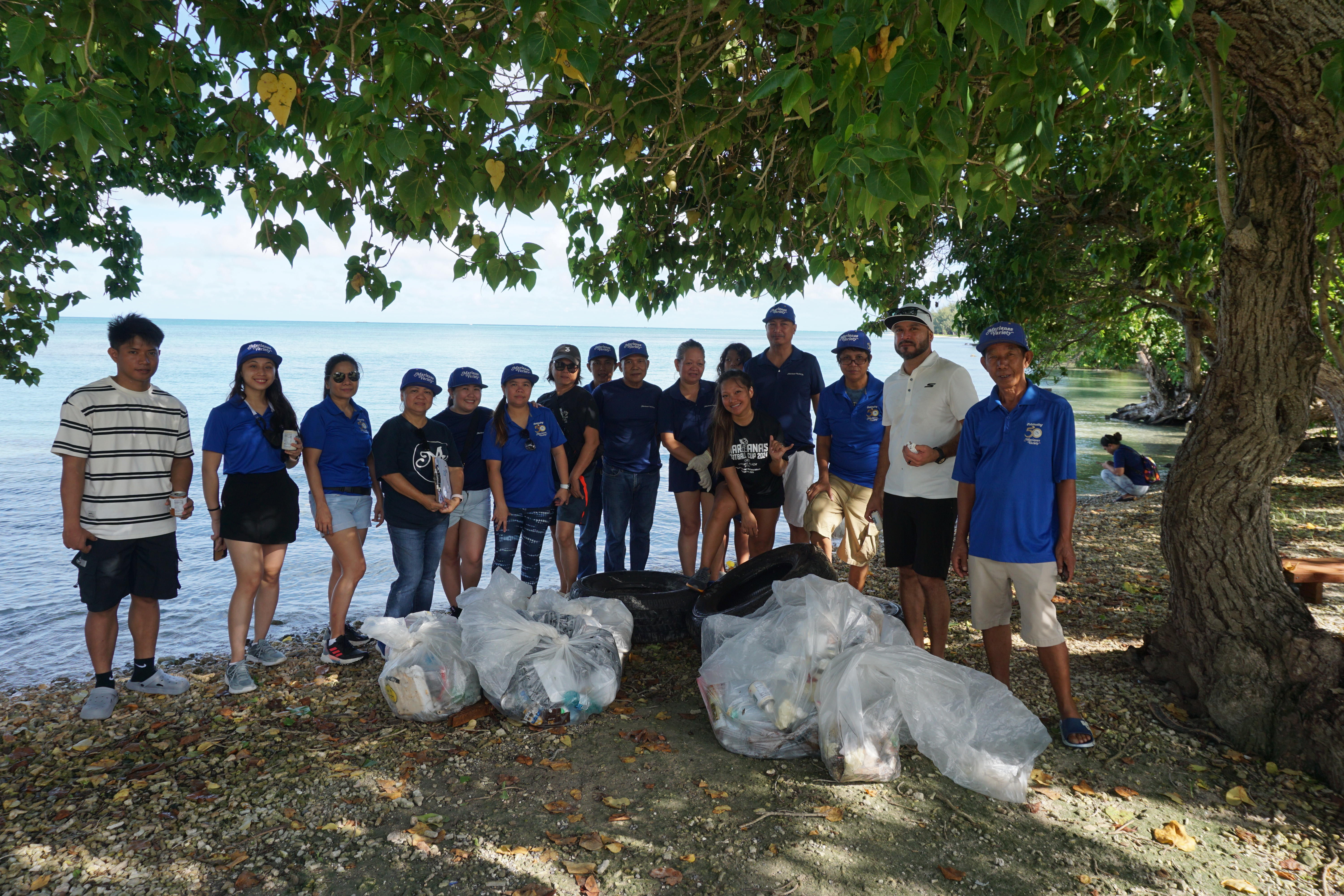 Marianas Variety took part in the International Coastal Cleanup at the Garapan Fishing Base on Saturday.