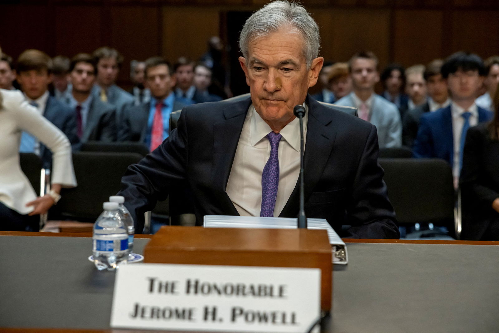 Federal Reserve Chair Jerome Powell appears before a Senate Banking, Housing and Urban Affairs Committee hearing on "The Semiannual Monetary Policy Report to the Congress," on Capitol Hill in Washington, D.C., July 9, 2024.