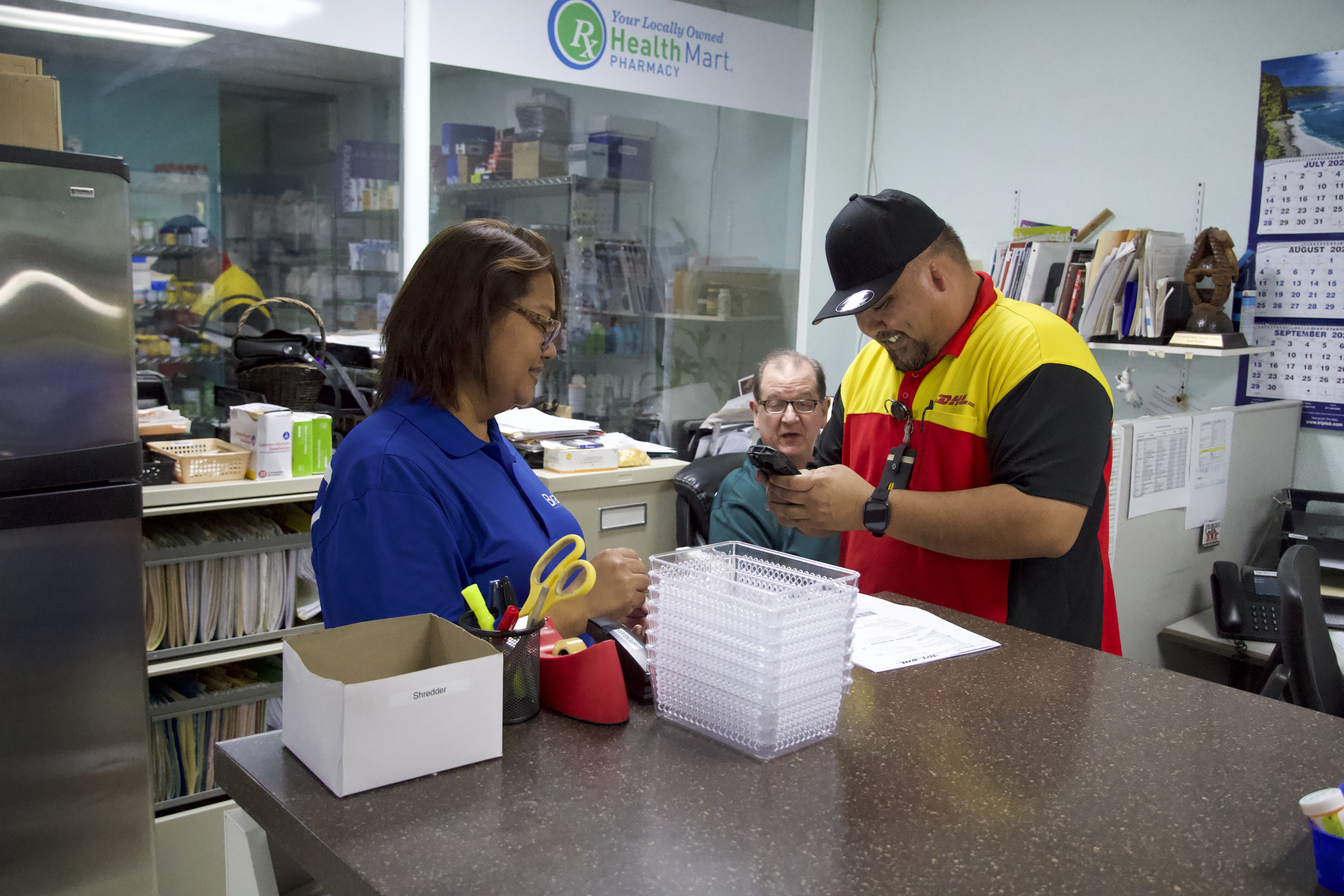 DHL's Michael Cruz, right, plays a vital role in supplying pivotal medications in a timely manner.