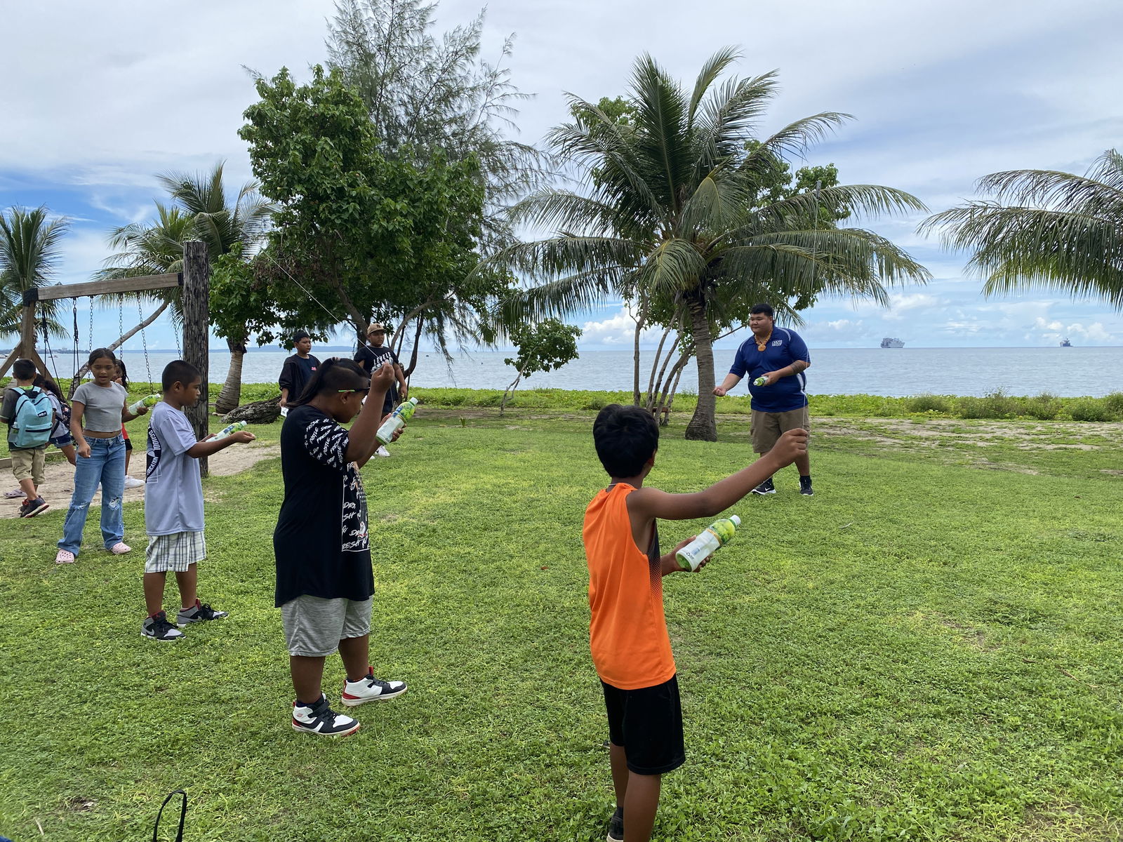 Students cast hand lines as part of the Cultural Roadmap program at the Carolinian Affairs Office.