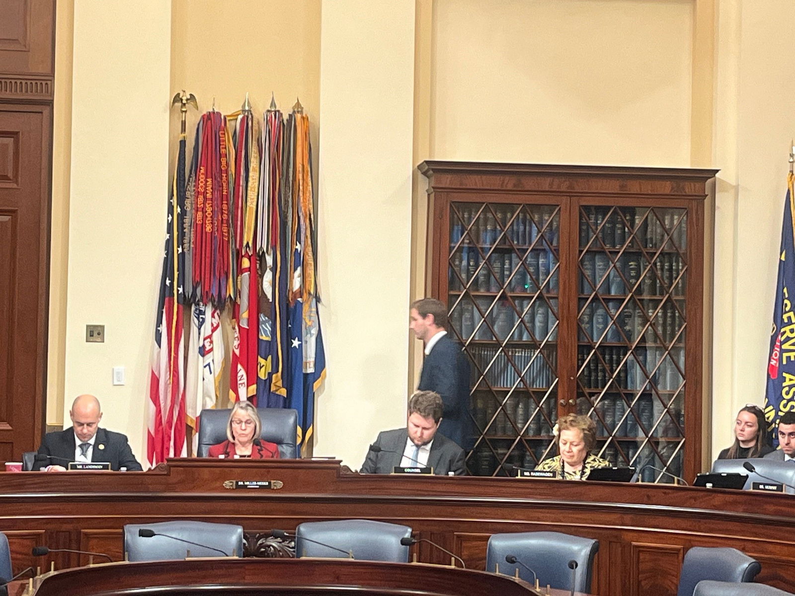 Congresswoman Amata, 3rd right, in a Health Subcommittee hearing that examined the Veterans Crisis Line.